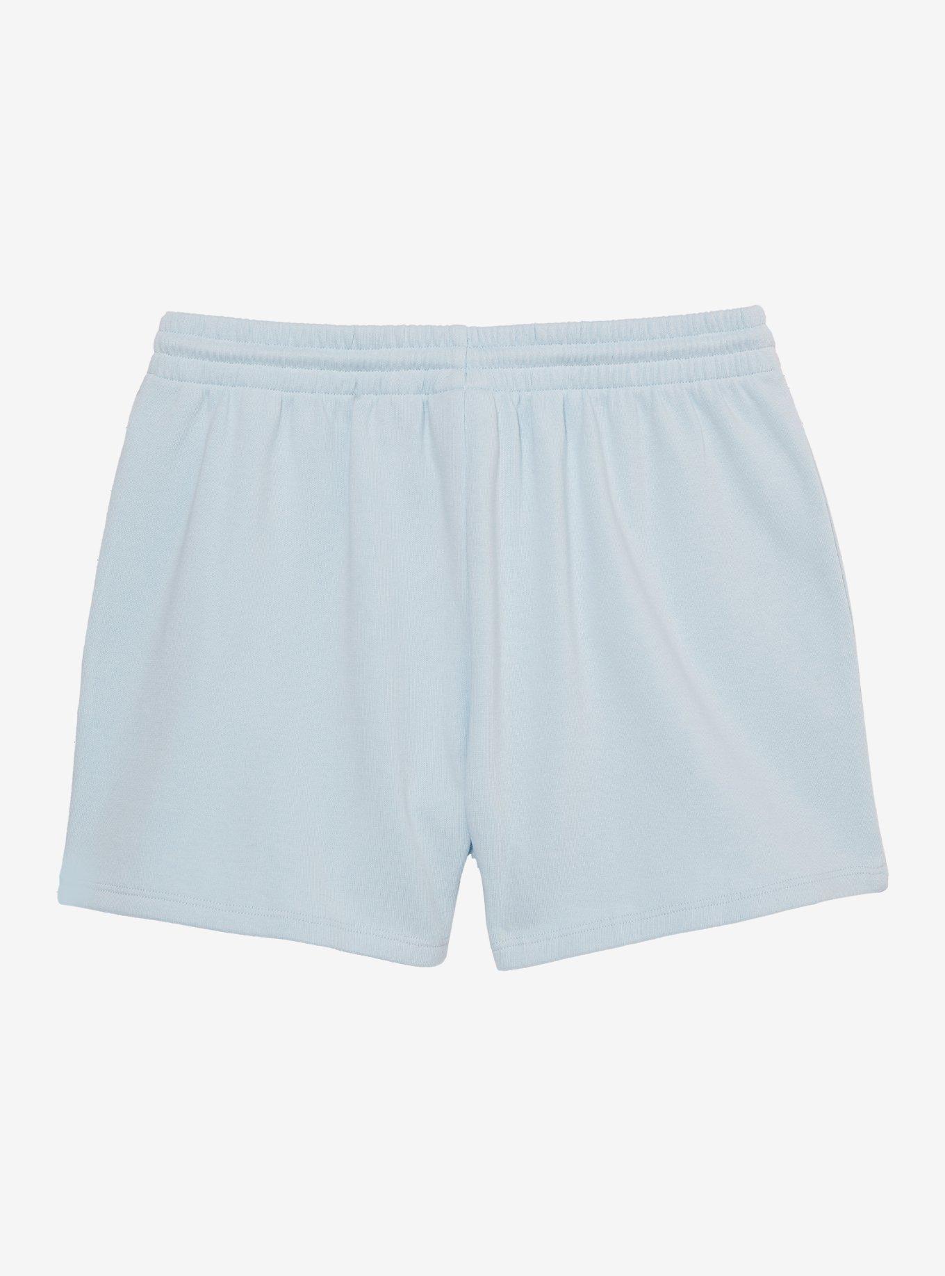 Disney Winnie the Pooh Pooh Bear Icons Women's Fleece Shorts, LIGHT BLUE, alternate