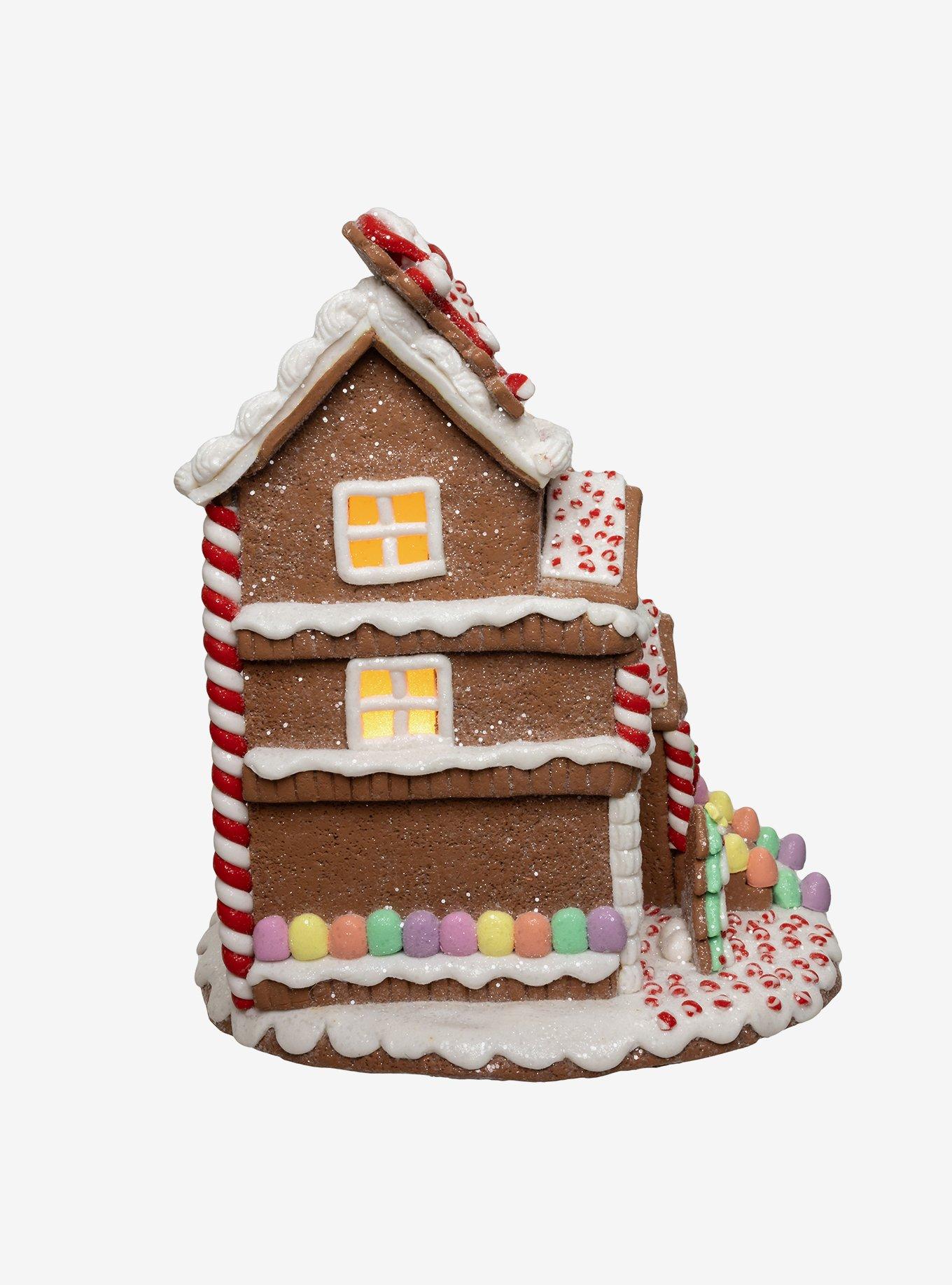 Gingerbread House With Santa Figure, , alternate