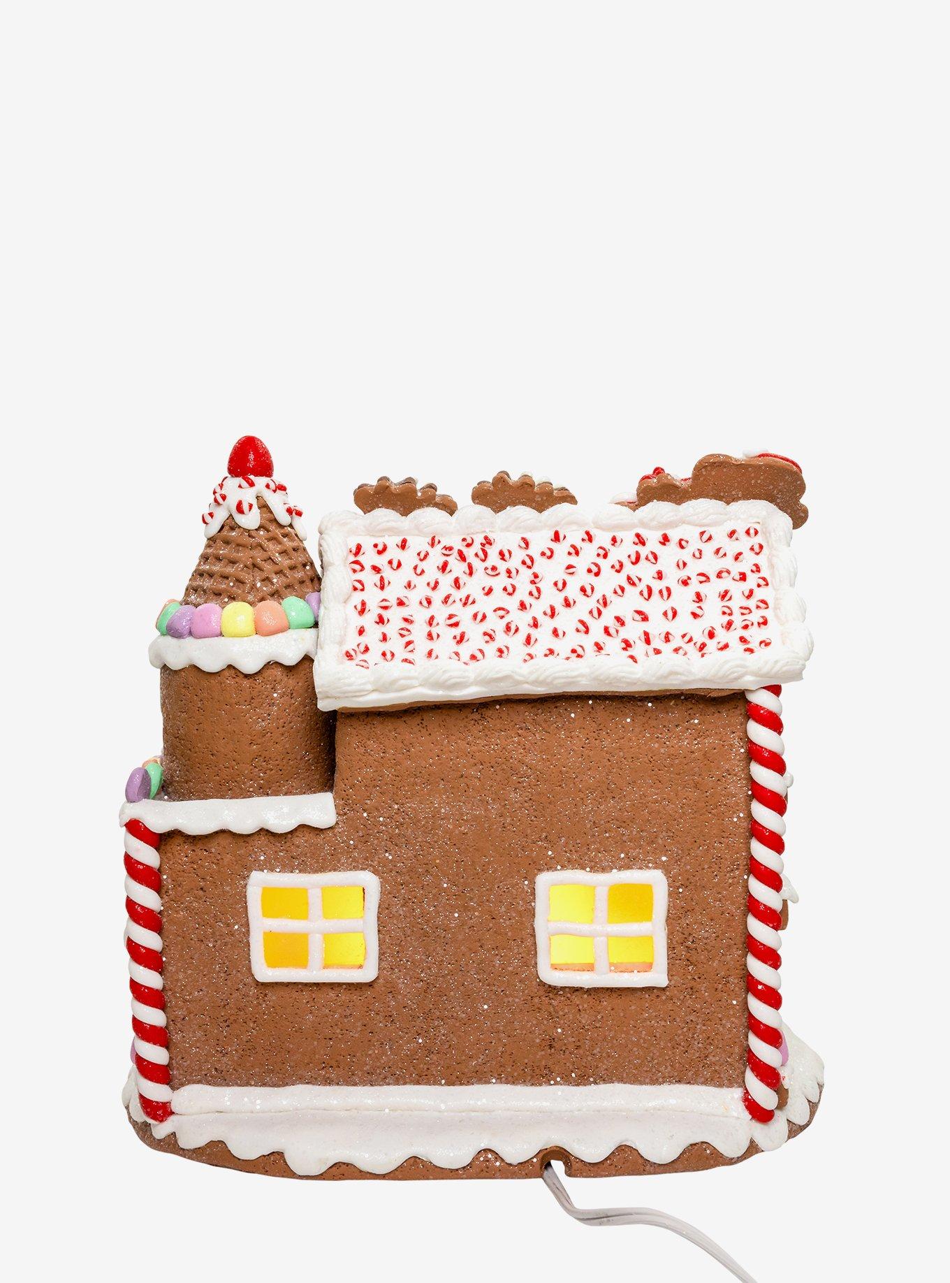 Gingerbread House With Santa Figure, , alternate