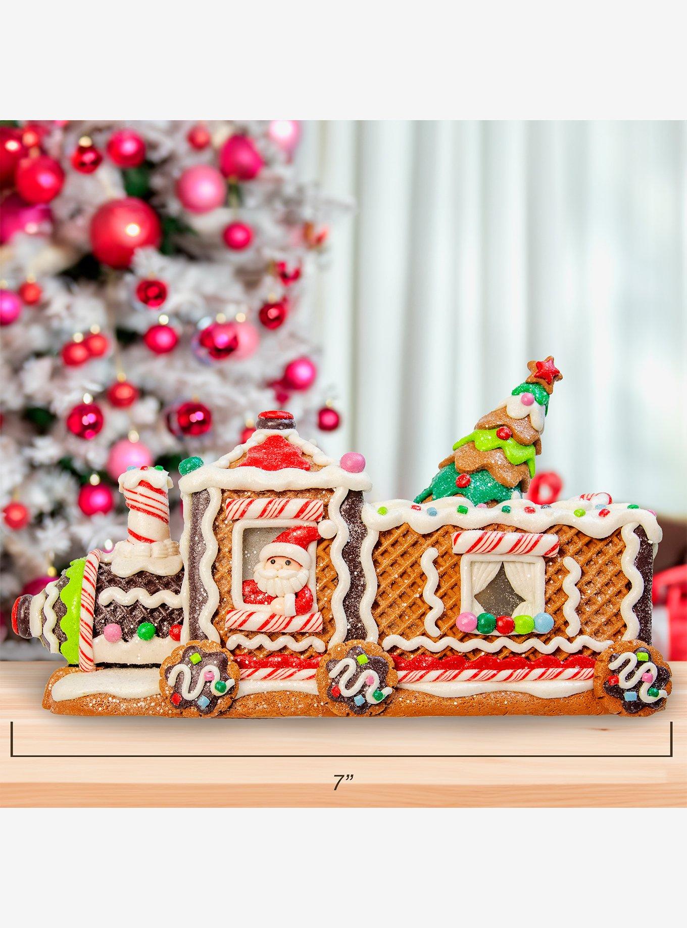 Gingerbread Train With Tree LED Table Piece, , hi-res