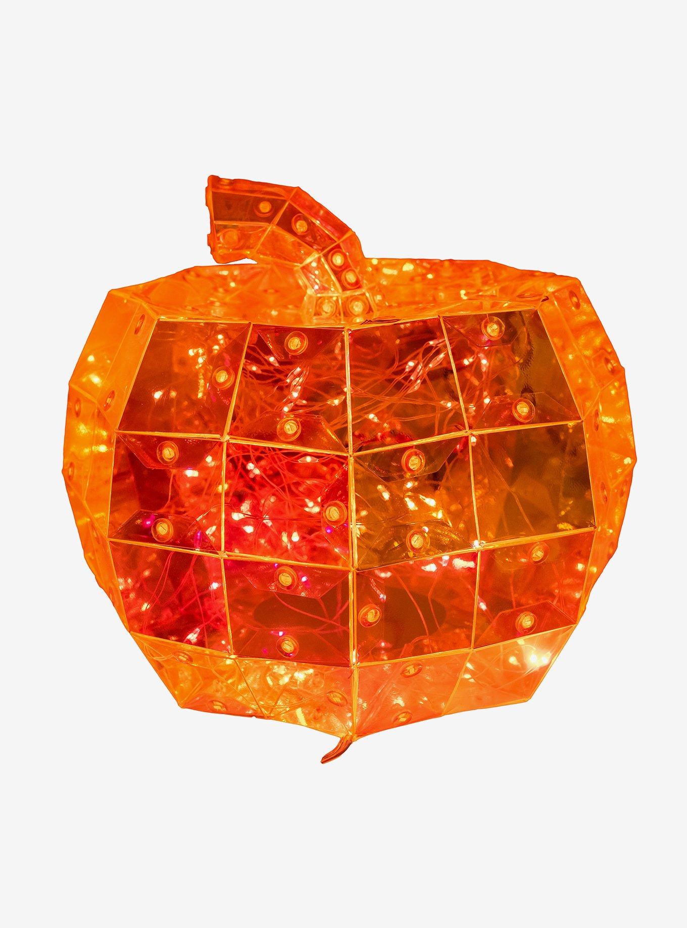 Orange Micro LED Holographic Jack-O-Lantern 100-Light, , hi-res