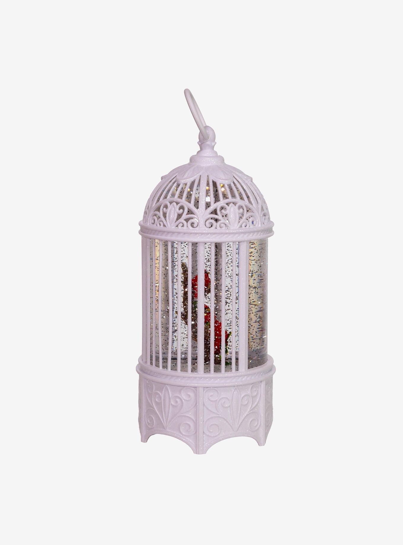 LED Swirl Cardinals in Water Bird Cage, , alternate