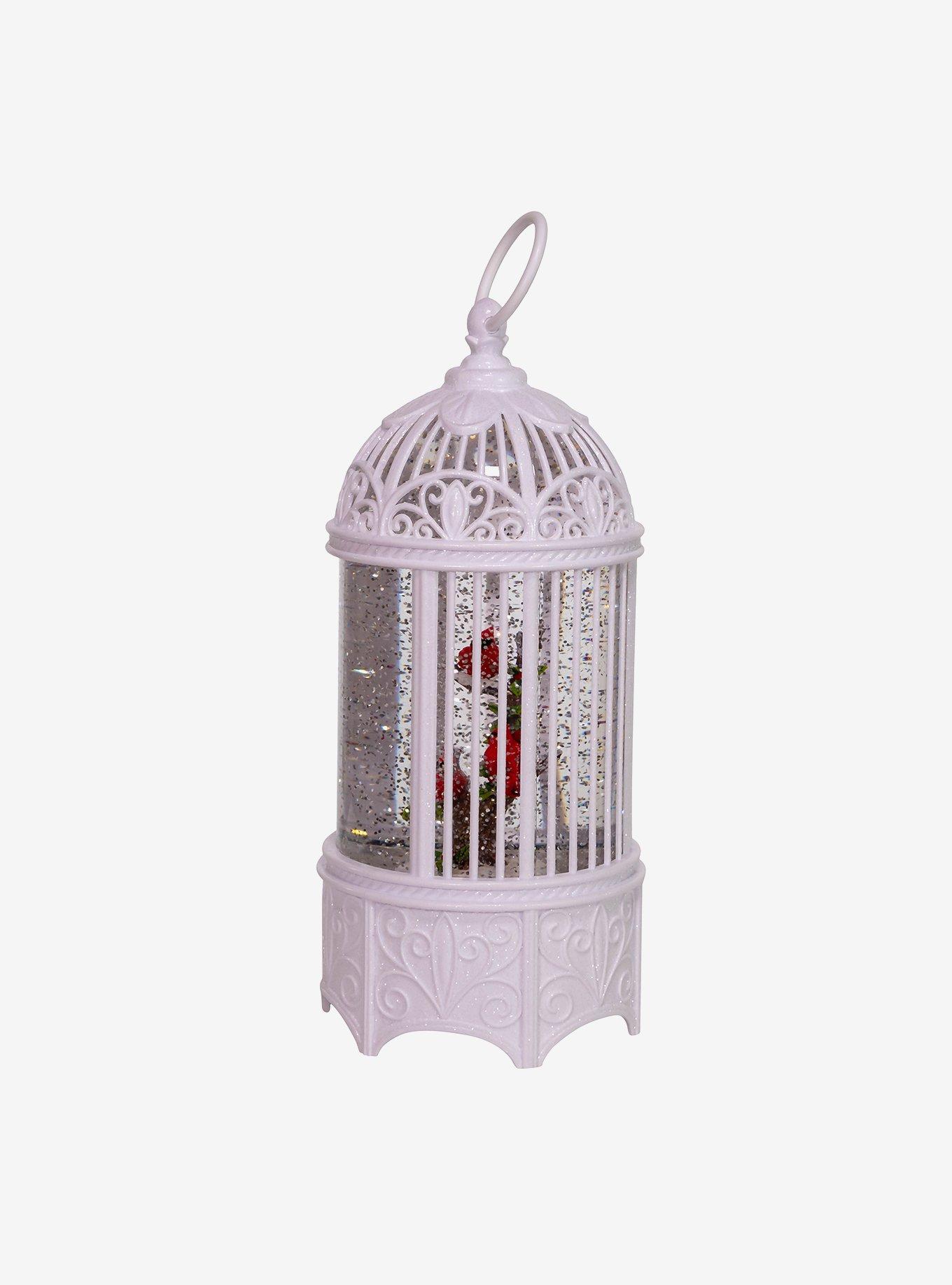 LED Swirl Cardinals in Water Bird Cage, , alternate