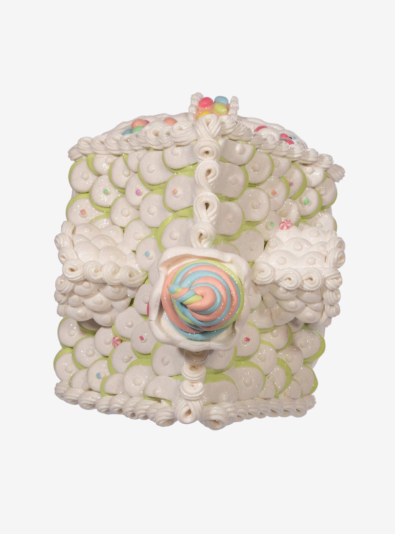 Pastel Light Up Gingerbread House Figure, , hi-res