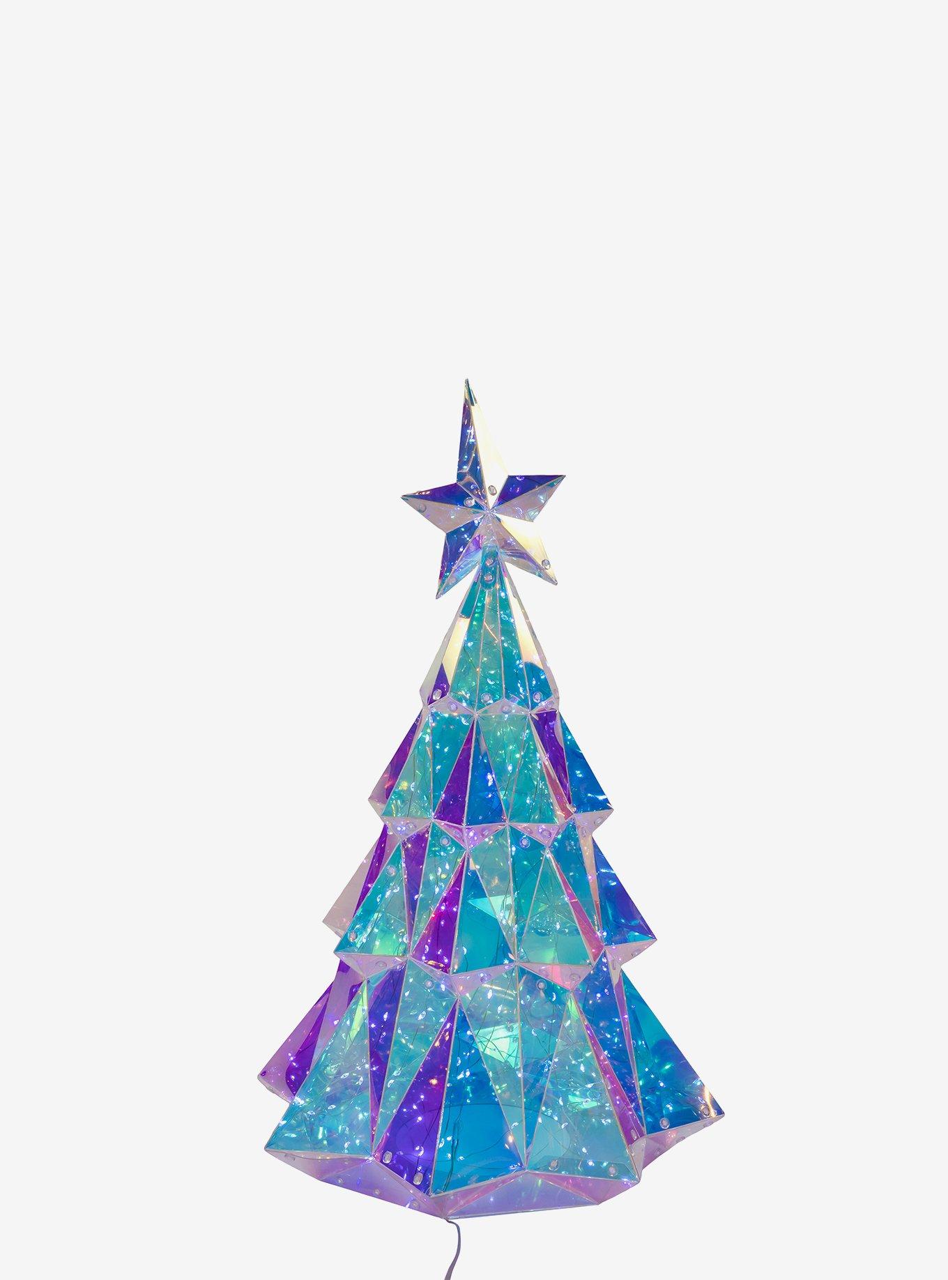 Pre-Lit Cool White Fairy LED Holographic Christmas Tree, , hi-res