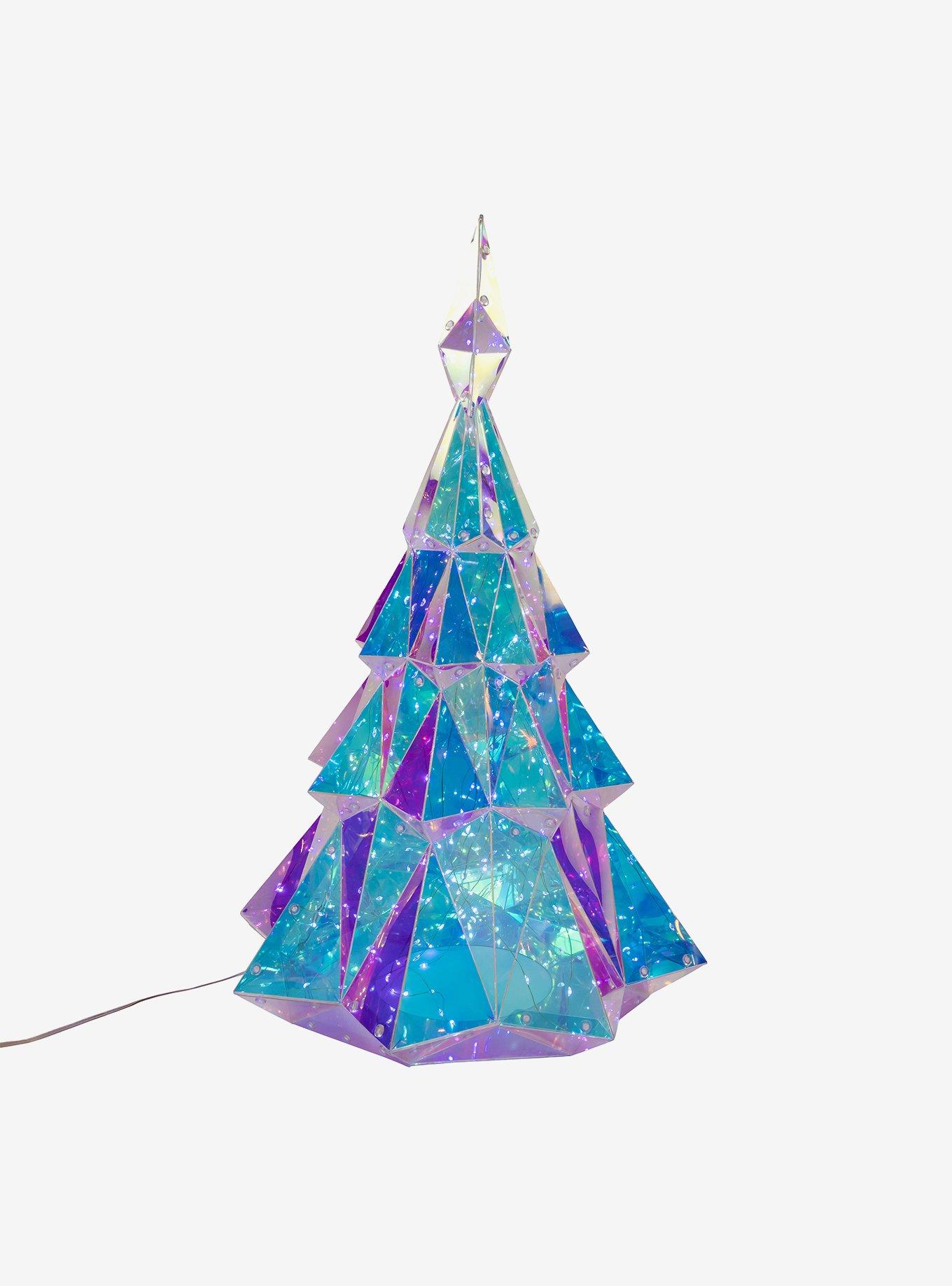 Pre-Lit Cool White Fairy LED Holographic Christmas Tree, , alternate