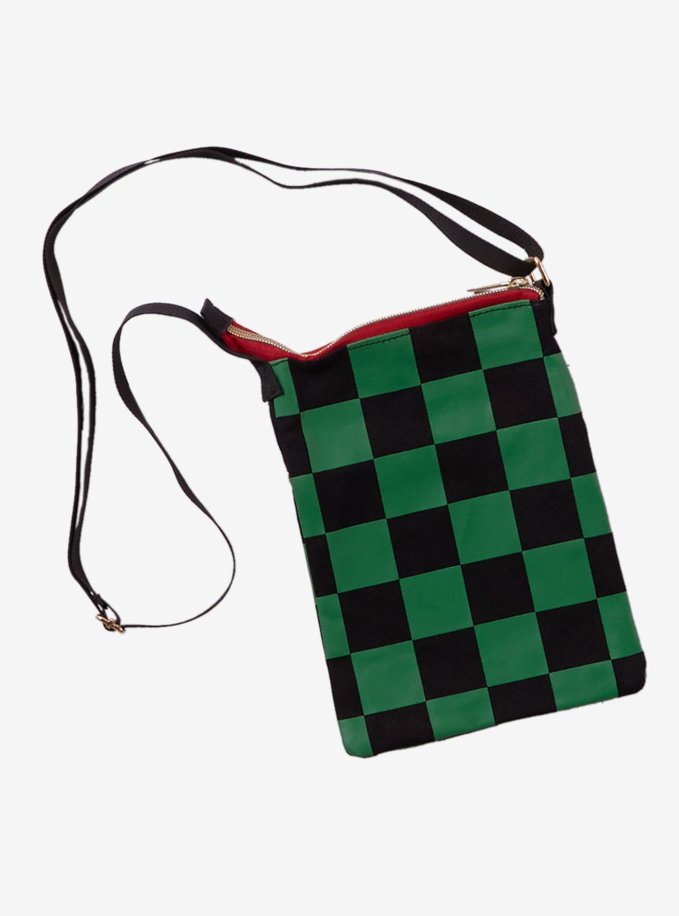 Demon Slayer: Kimetsu No Yaiba Tanjiro Checkered Passport Crossbody Bag, , hi-res