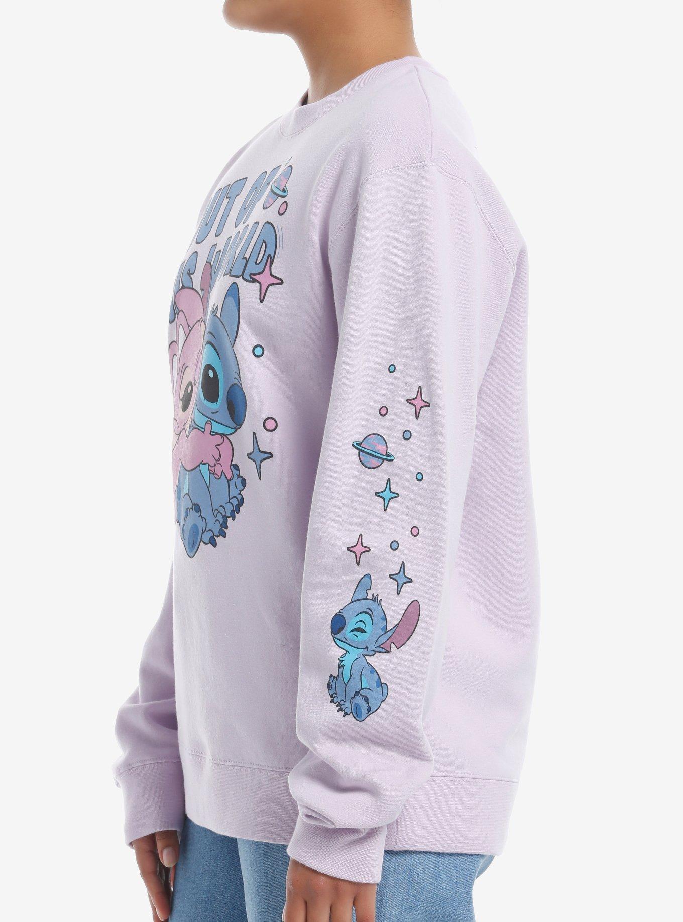 Disney Stitch & Angel Out Of This World Girls Sweatshirt, MULTI, alternate