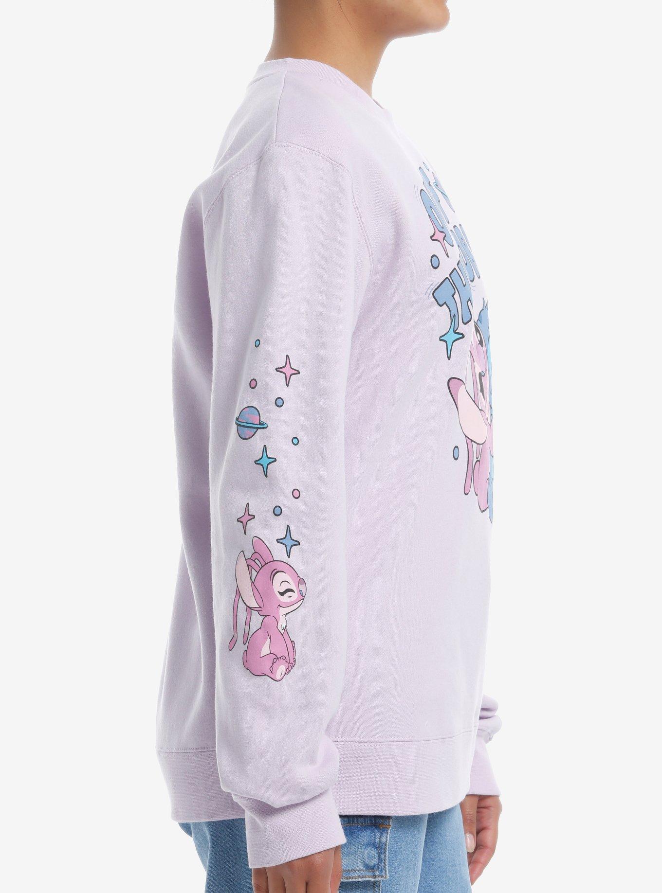 Disney Stitch & Angel Out Of This World Girls Sweatshirt, MULTI, alternate