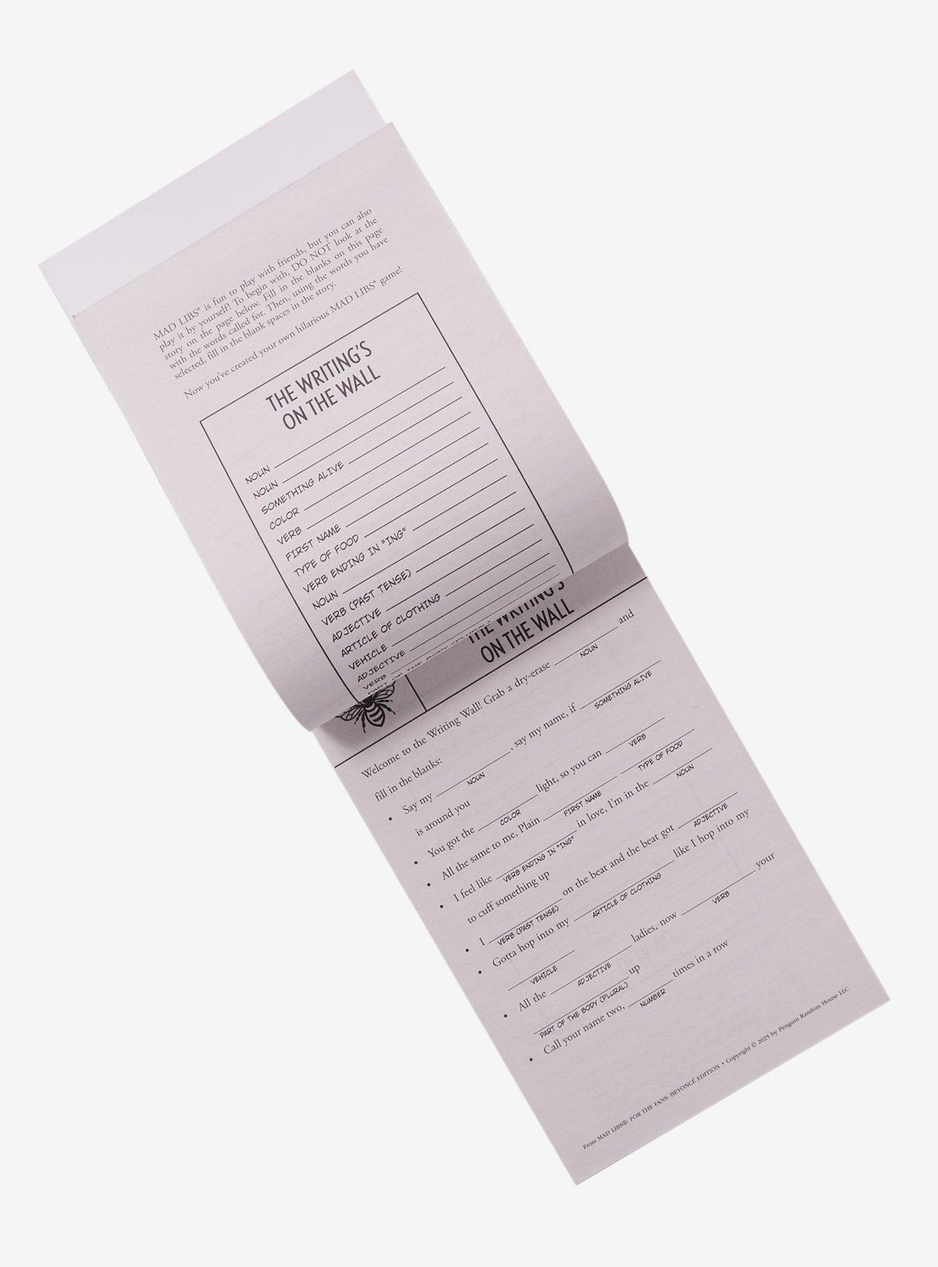 Mad Libs: For The Fans Beyoncé Edition Book, , hi-res