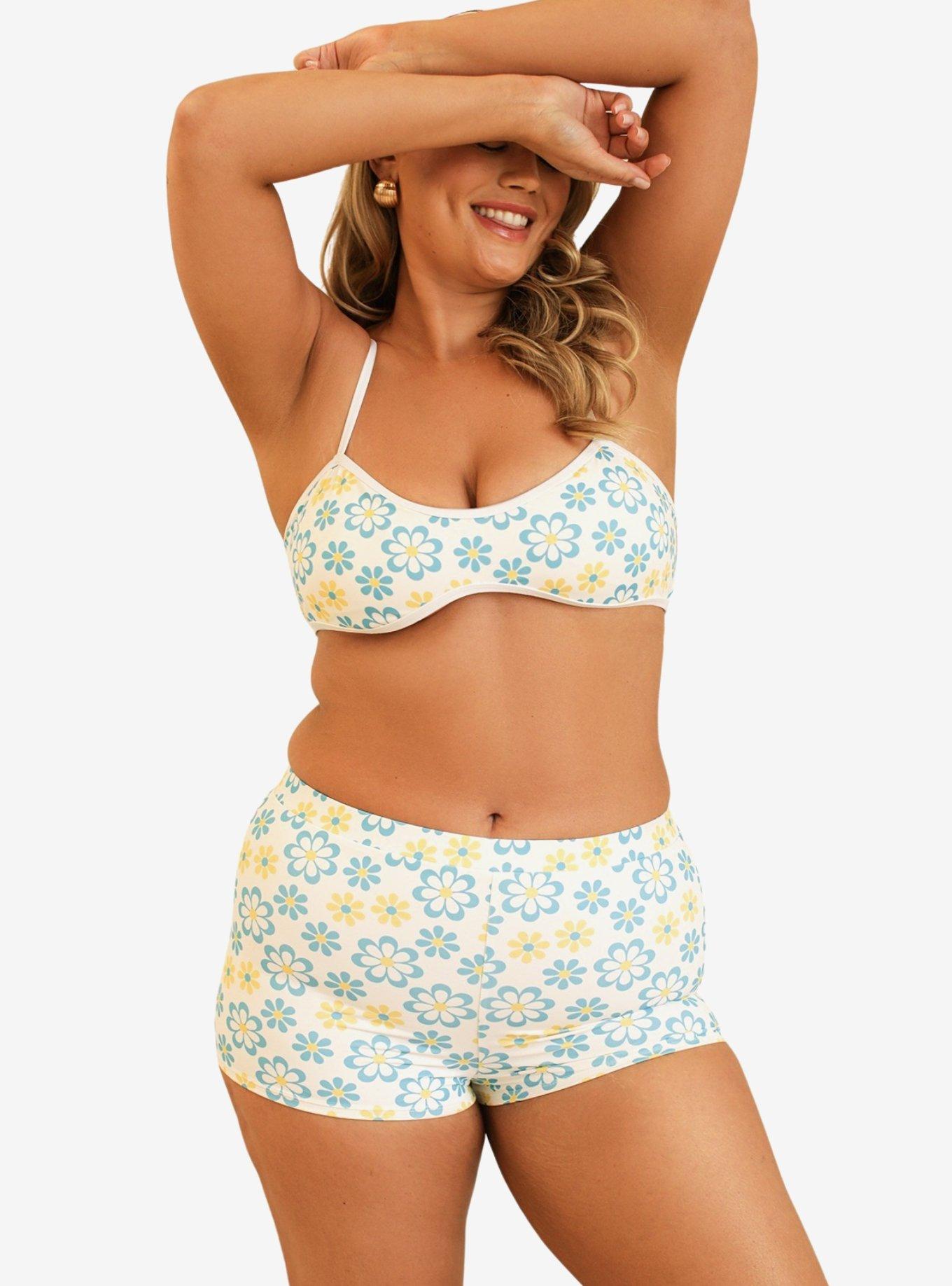 Dippin' Daisy's Blair Scoop Neck Swim Top Honeysuckle, BRIGHT WHITE, alternate