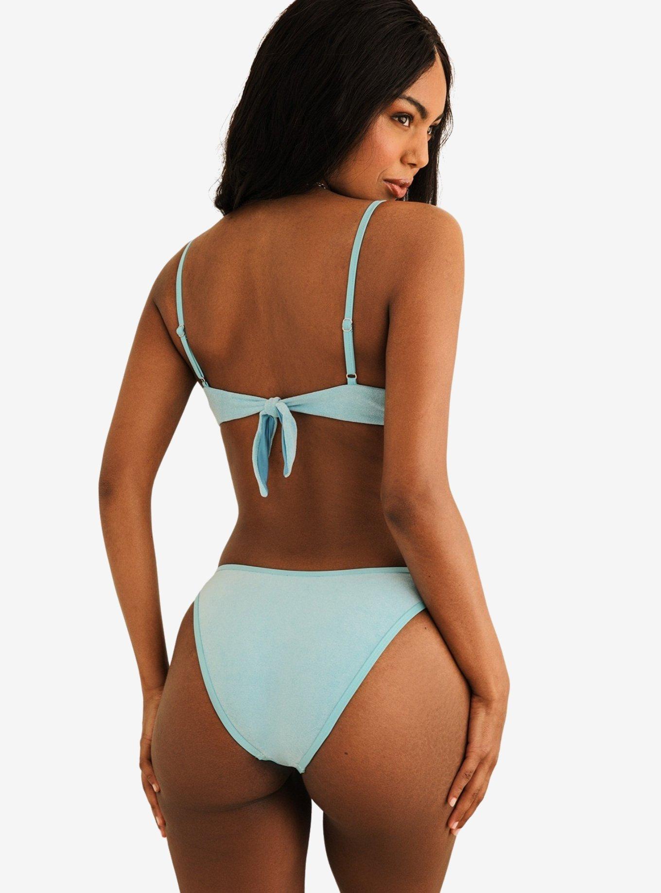 Dippin' Daisy's Venice Cheeky Swim Bottom Pool Terry, BLUE, alternate