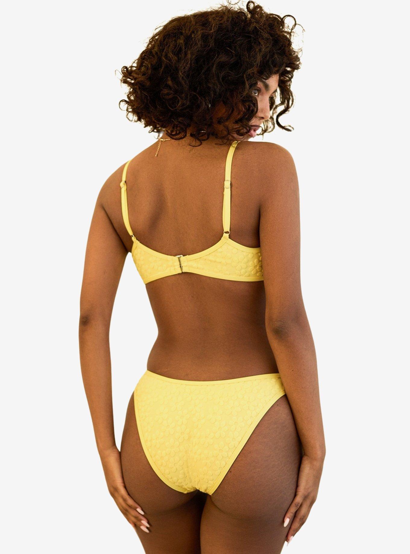 Dippin' Daisy's Venice Cheeky Swim Bottom Sunblock, BRIGHT YELLOW, alternate