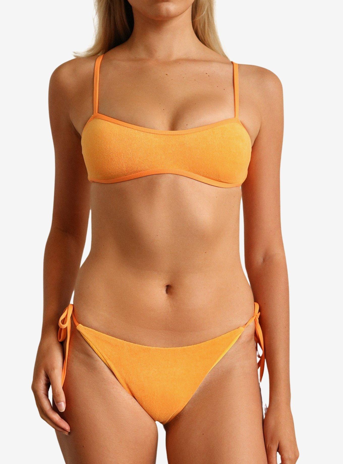 Dippin' Daisy's Mia Cheeky Swim Bottom Kumquat Terry, ORANGE, alternate