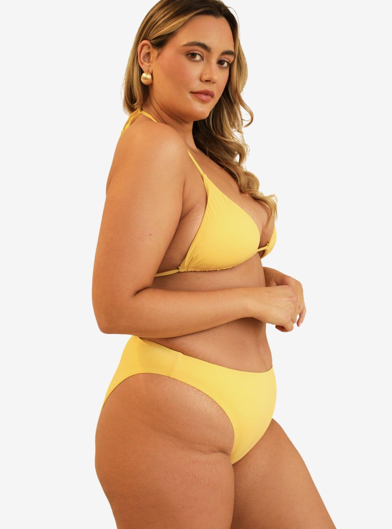 Dippin' Daisy's Seashore High Waist Cheeky Swim Bottom Sunshine, , hi-res