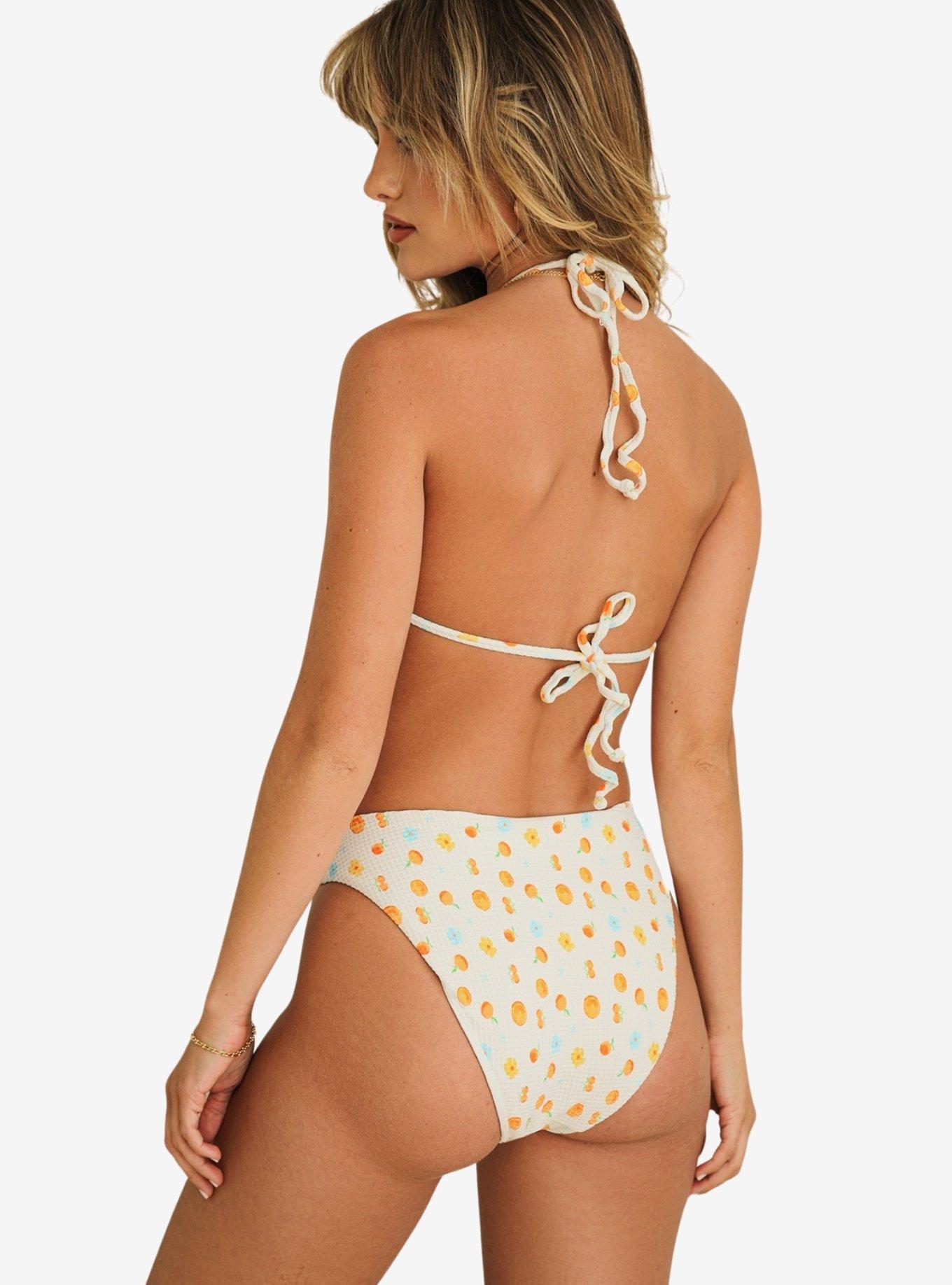 Dippin' Daisy's Seashore High Waist Cheeky Swim Bottom Clementine, BRIGHT WHITE, alternate