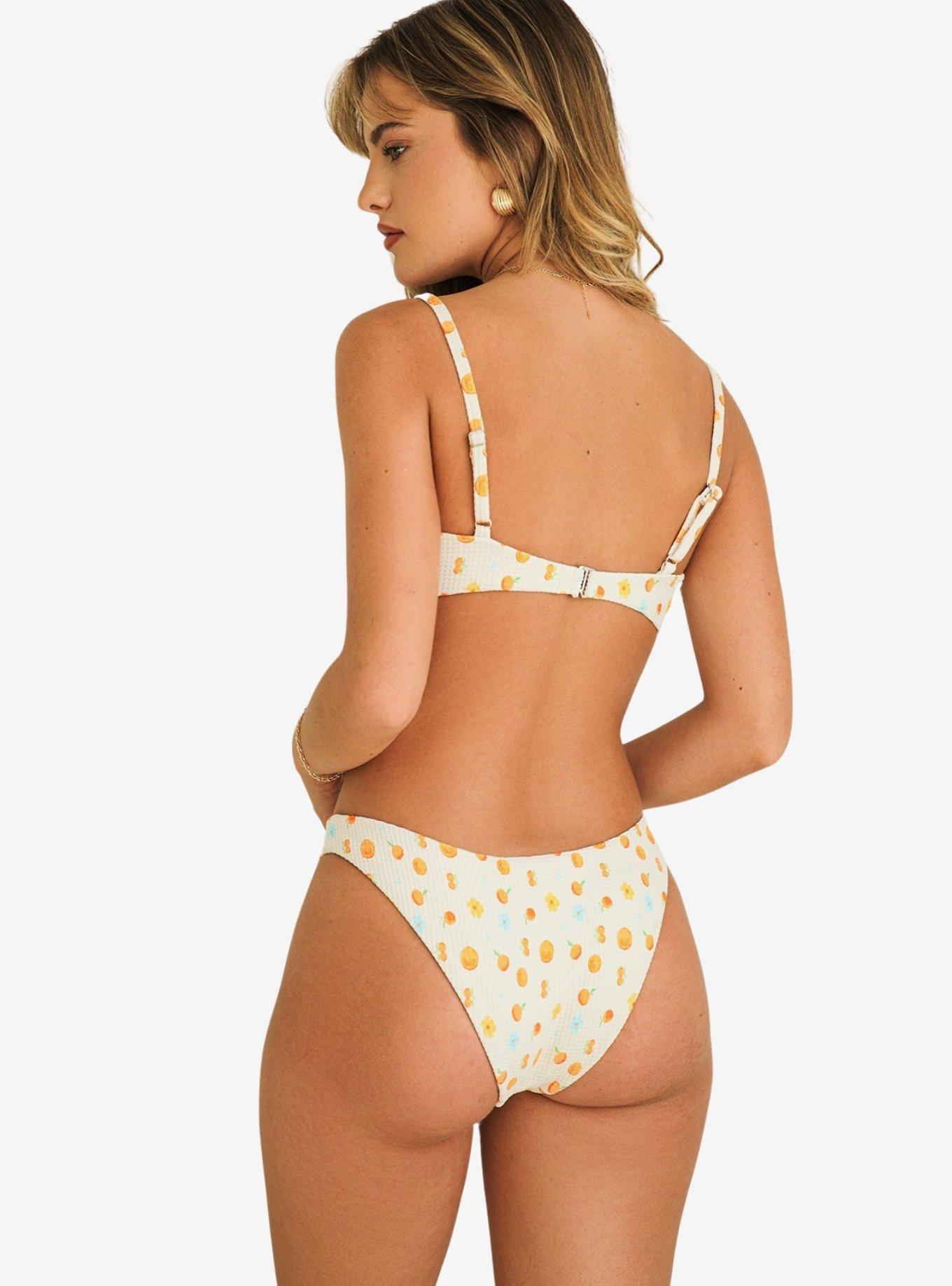 Dippin' Daisy's Nocturnal Cheeky Swim Bottom Clementine, BRIGHT WHITE, alternate