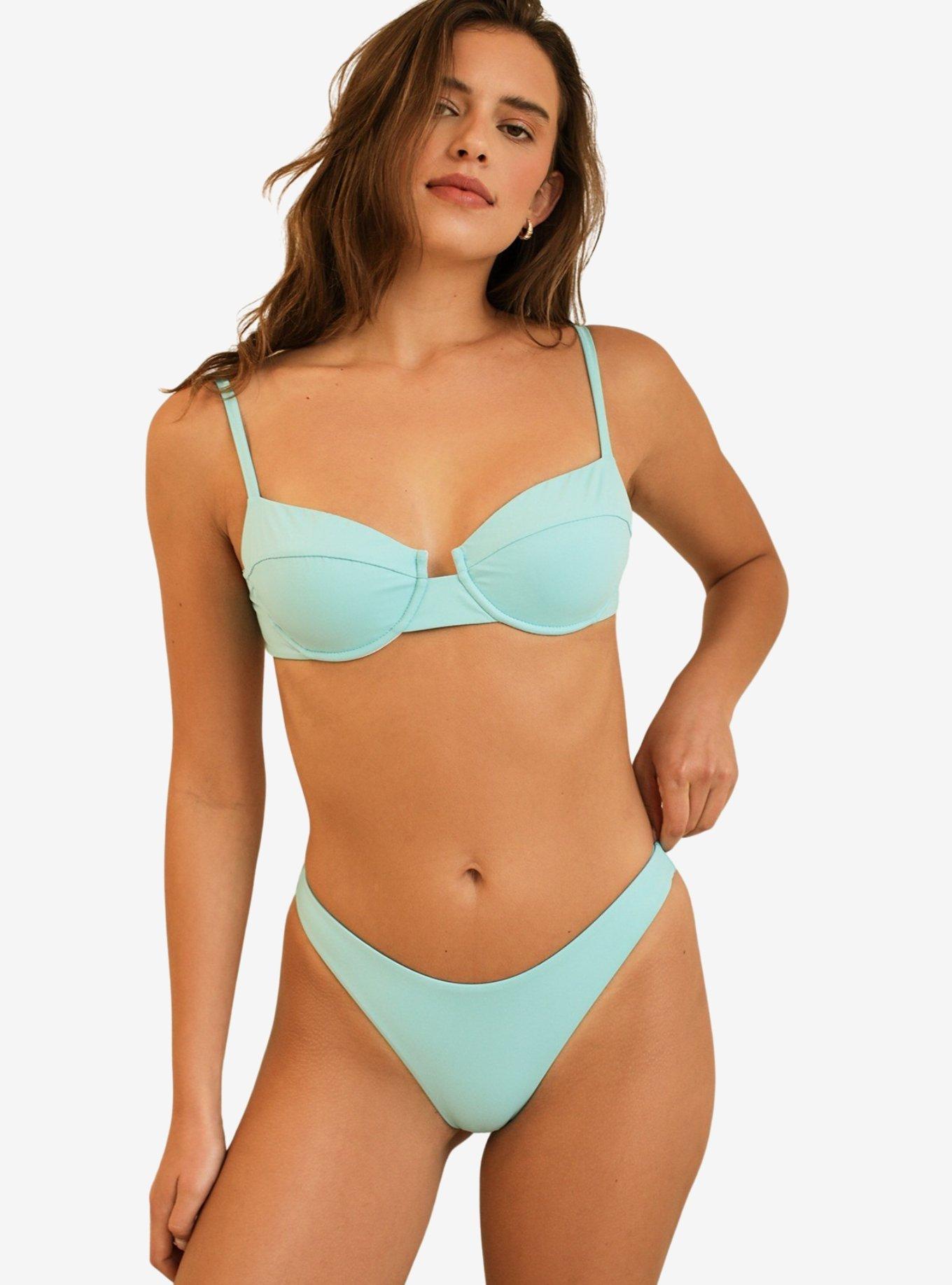 Dippin' Daisy's Seaport Thong Swim Bottom Pool, BLUE, alternate