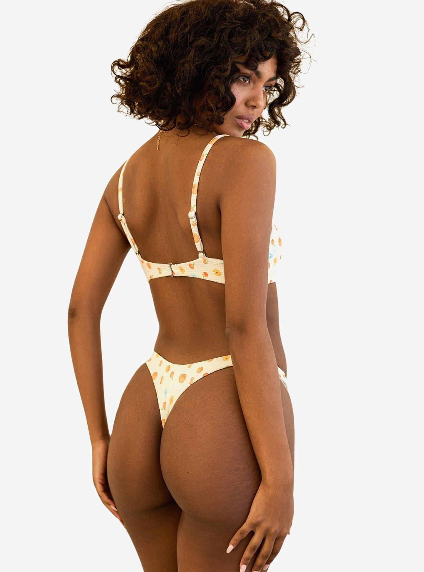 Dippin' Daisy's Seaport Thong Swim Bottom Clementine, , hi-res