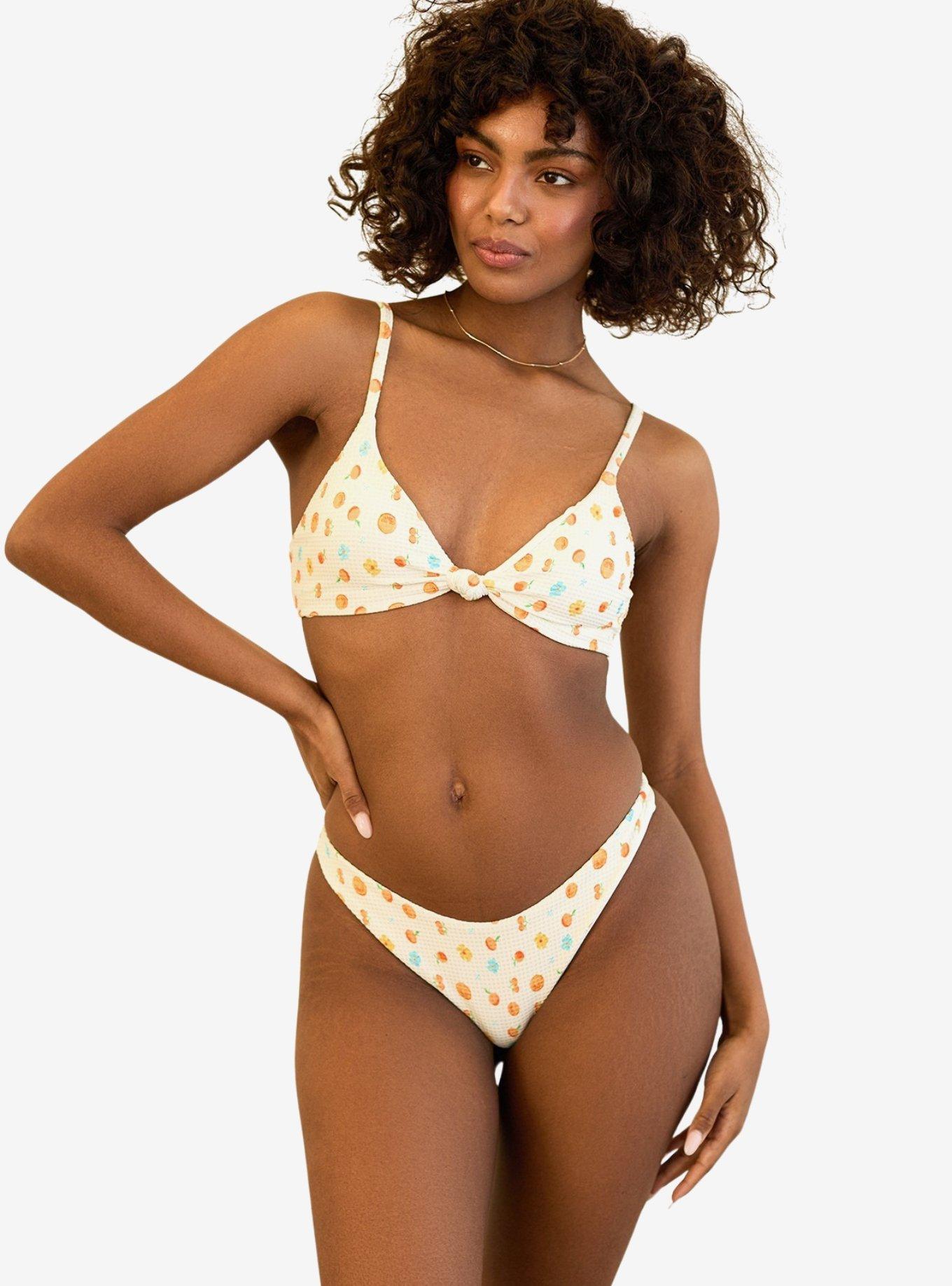 Dippin' Daisy's Seaport Thong Swim Bottom Clementine, BRIGHT WHITE, alternate