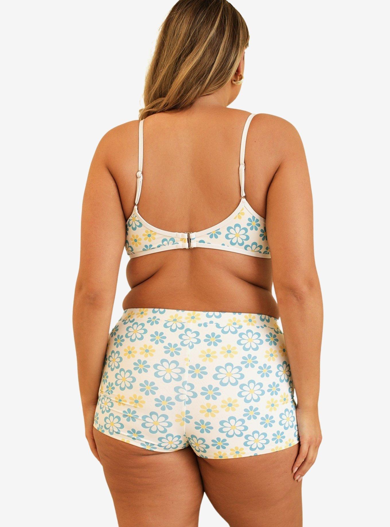 Dippin' Daisy's Farrah Elastic Waist Booty Short Honeysuckle, BRIGHT WHITE, alternate