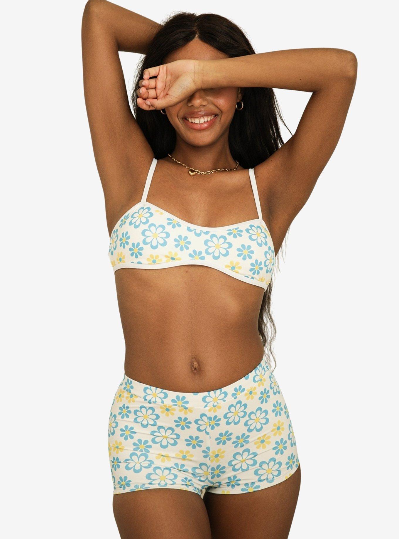 Dippin' Daisy's Farrah Elastic Waist Booty Short Honeysuckle, BRIGHT WHITE, alternate
