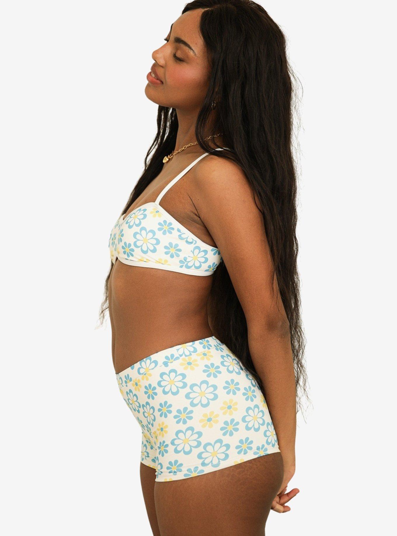Dippin' Daisy's Farrah Elastic Waist Booty Short Honeysuckle, BRIGHT WHITE, alternate