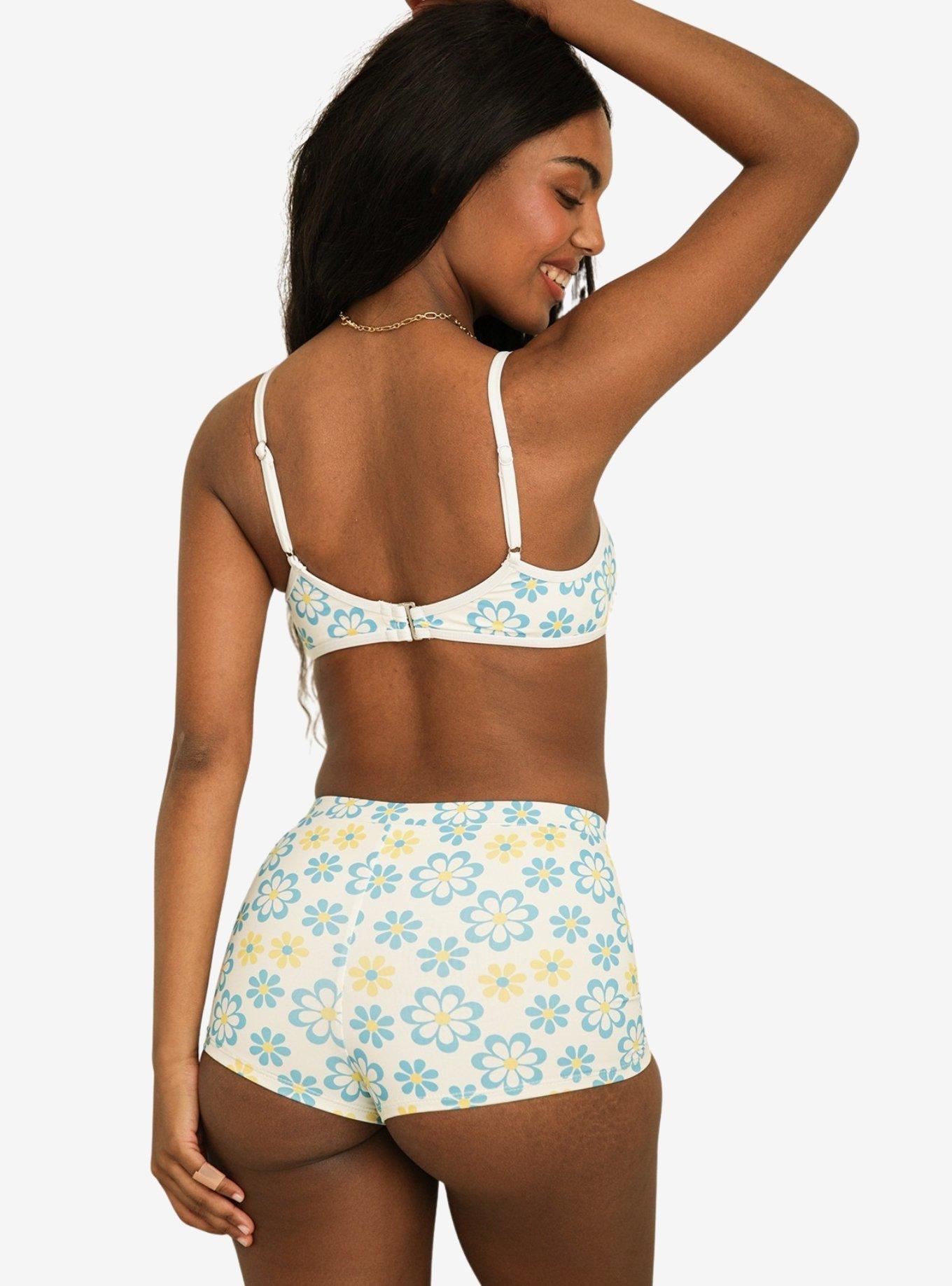 Dippin' Daisy's Farrah Elastic Waist Booty Short Honeysuckle, BRIGHT WHITE, alternate