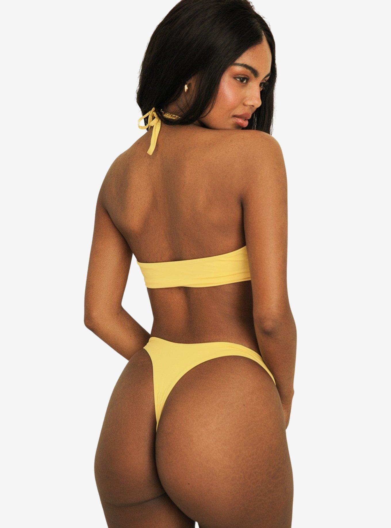 Dippin' Daisy's Amalfi String Tie Bandeau Swim Top Sunshine, BRIGHT YELLOW, alternate