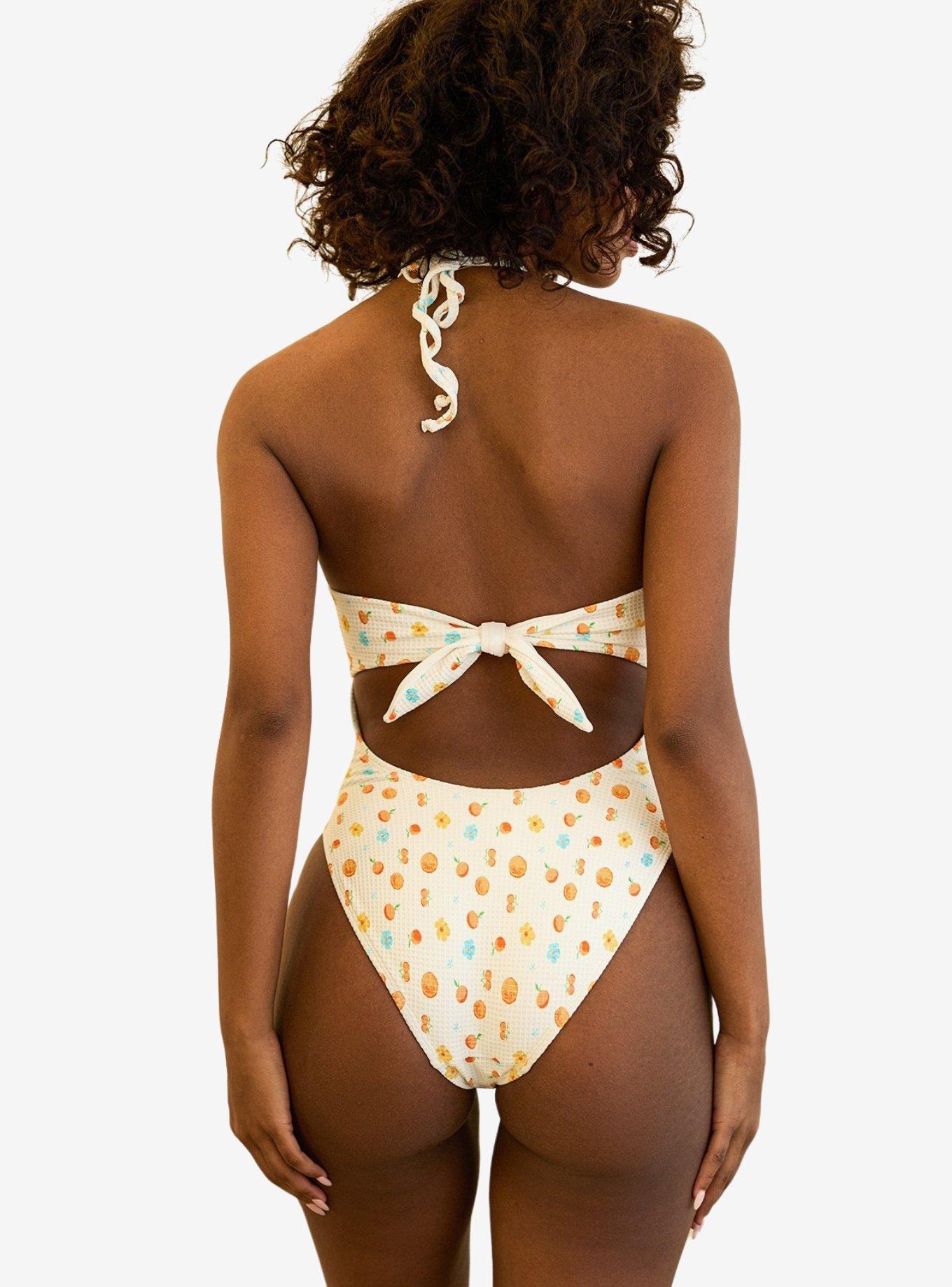 Dippin' Daisy's Wave Rider Adjustable Tie Swim One Piece Clementine, BRIGHT WHITE, alternate