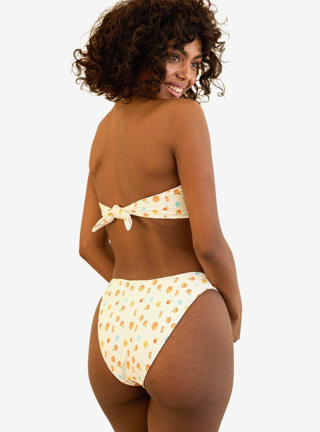 Dippin' Daisy's Lotus Bandeau Swim Top Clementine, BRIGHT WHITE, alternate