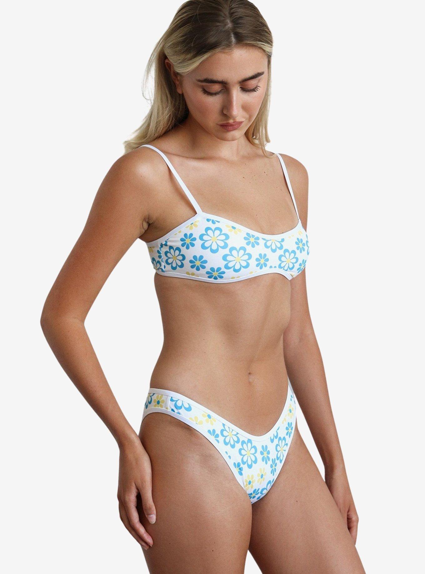 Dippin' Daisy's Venice Cheeky Swim Bottom Honeysuckle, BRIGHT WHITE, alternate