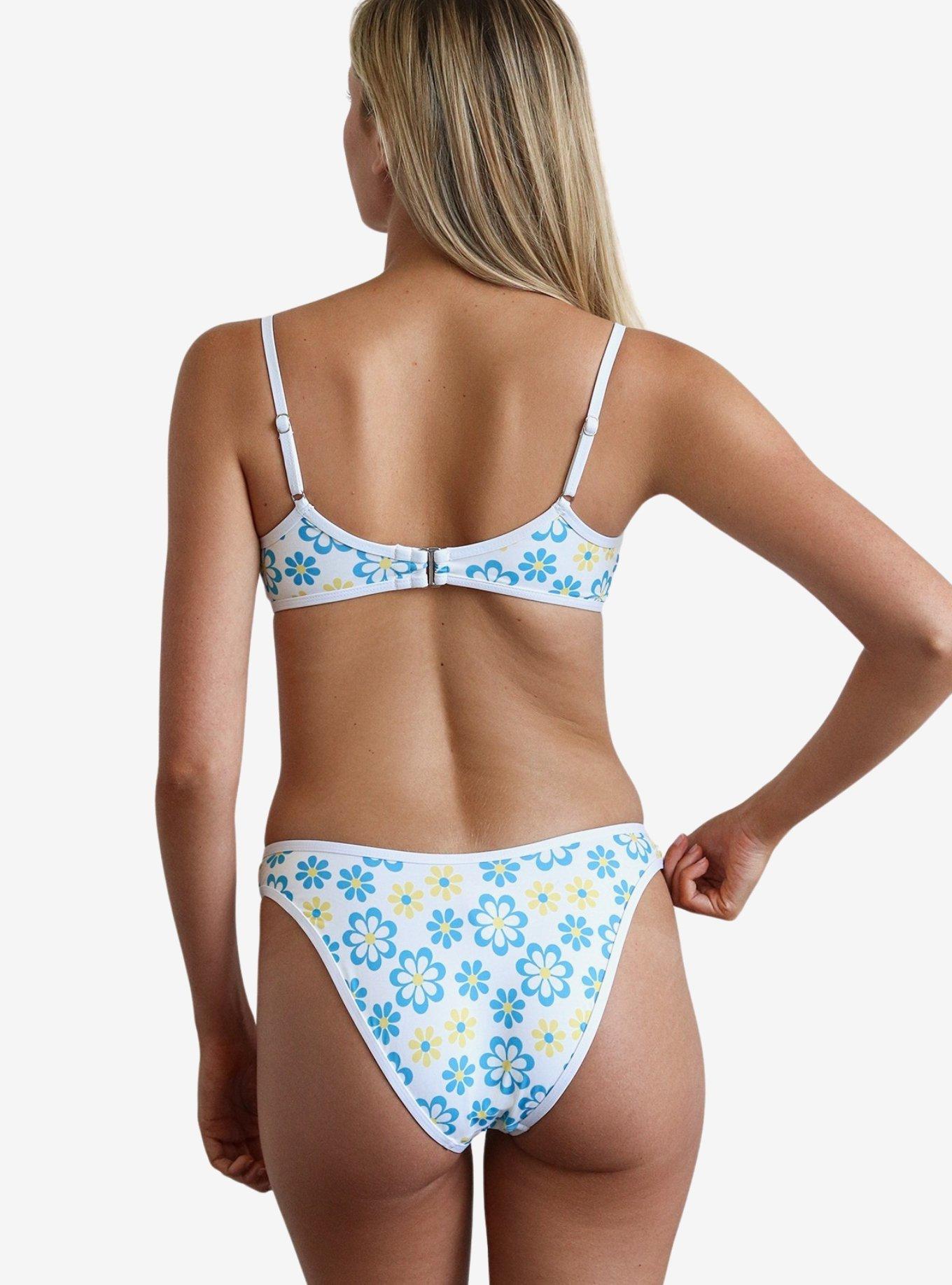 Dippin' Daisy's Venice Cheeky Swim Bottom Honeysuckle, BRIGHT WHITE, alternate