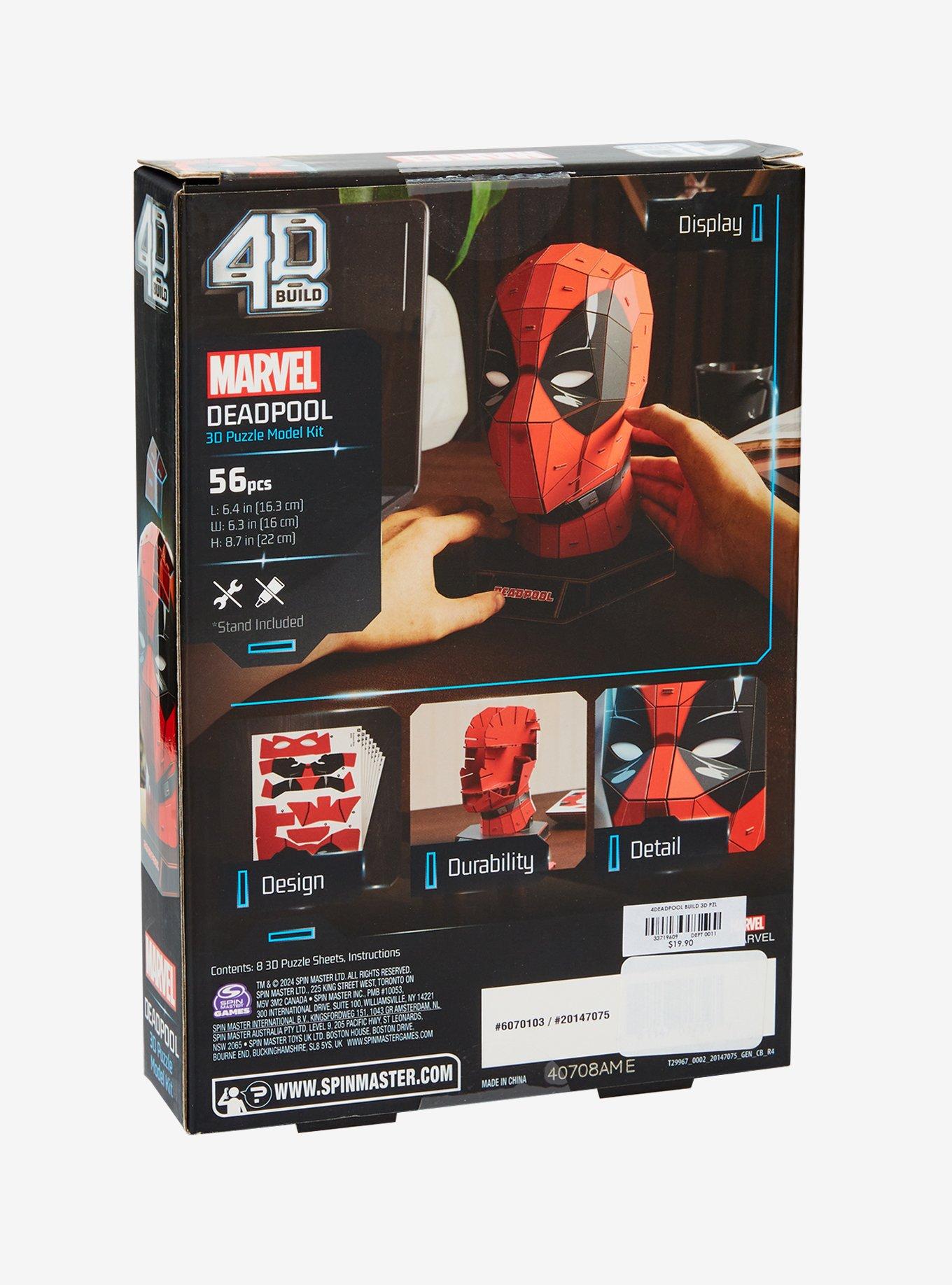 4D Build Marvel Deadpool Mask 3D Puzzle Model Kit, , hi-res