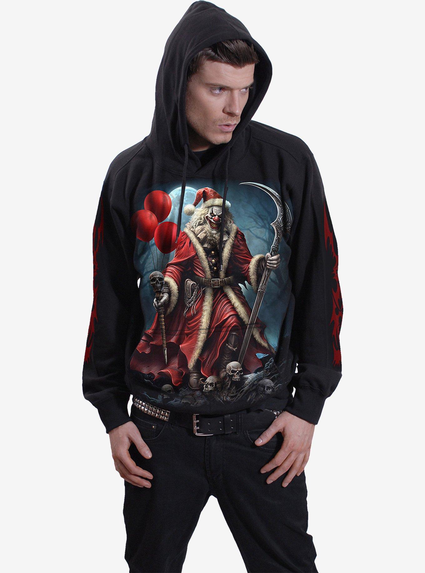 Spiral Santa Clown Hoodie, , hi-res