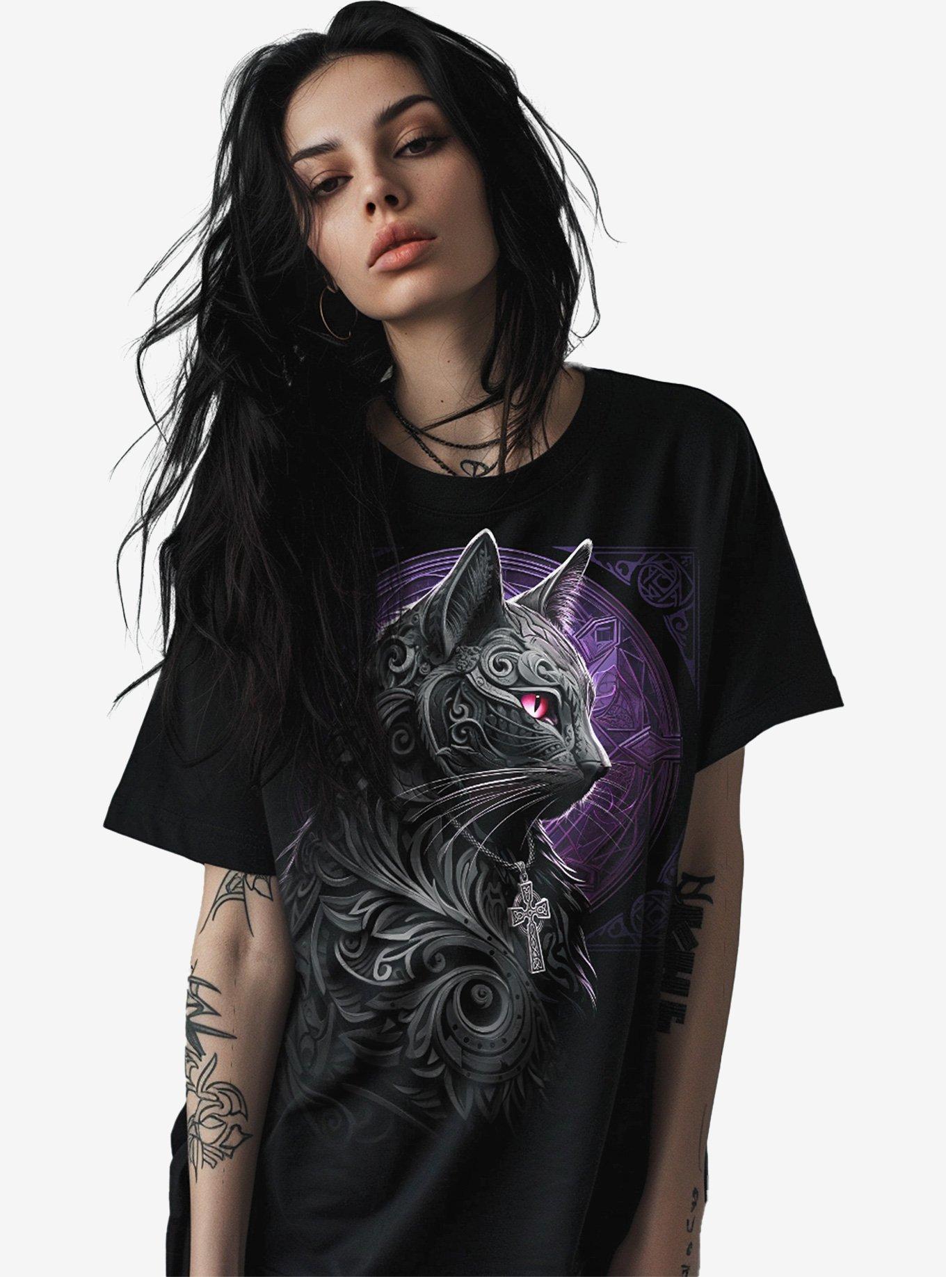 Spiral Celtic Whiskers Front Print T-Shirt, , hi-res
