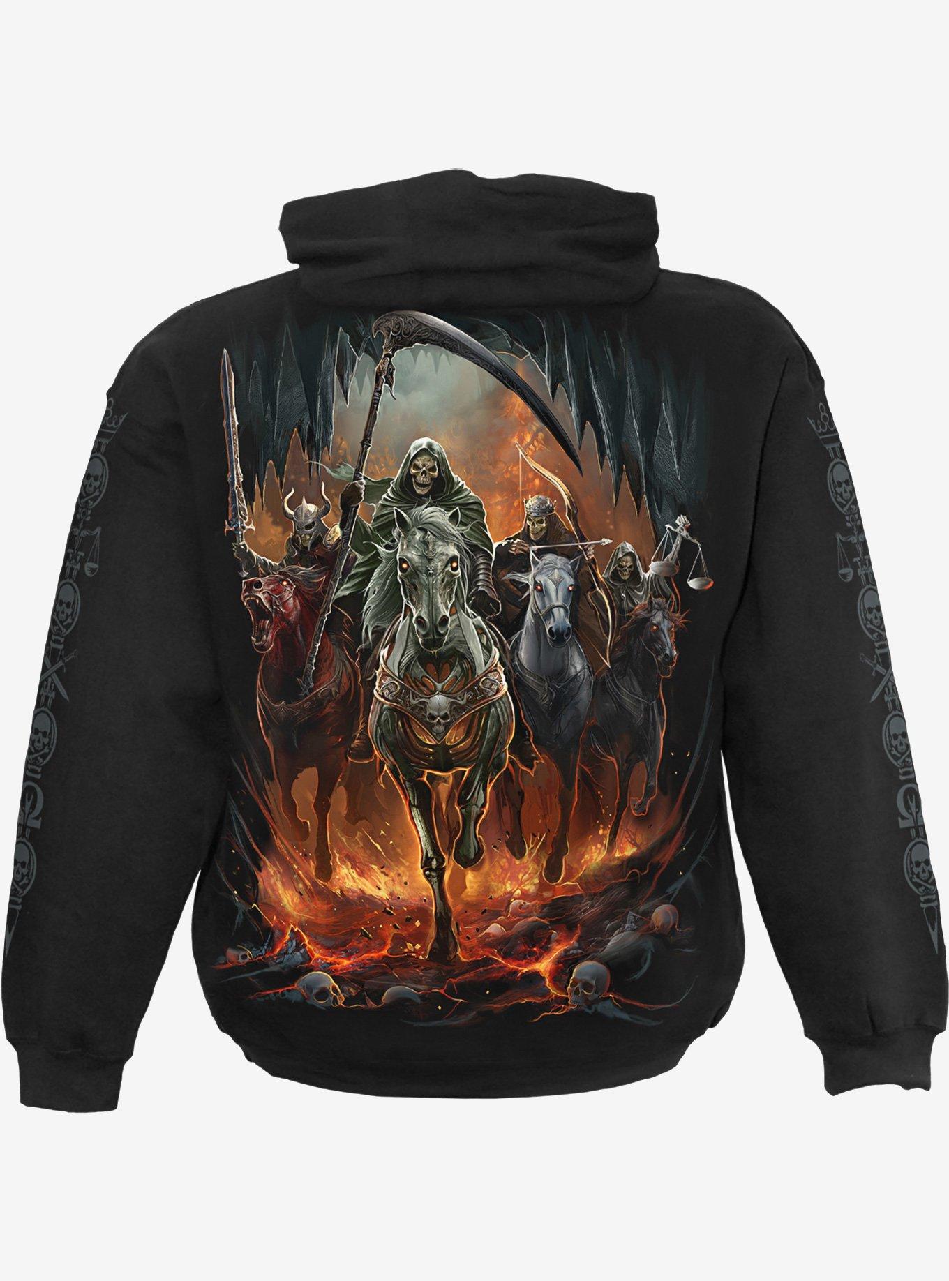 Spiral Revelation Hoodie, BLACK, alternate