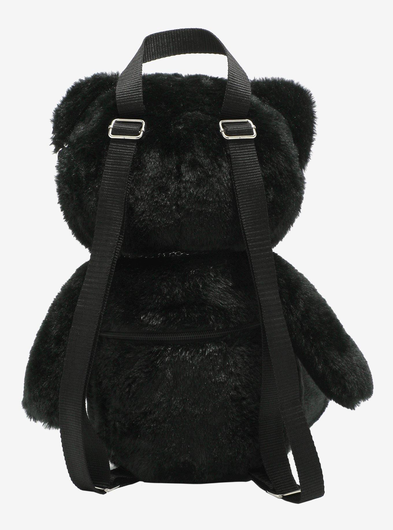 Goth Cat Plush Mini Backpack, , alternate