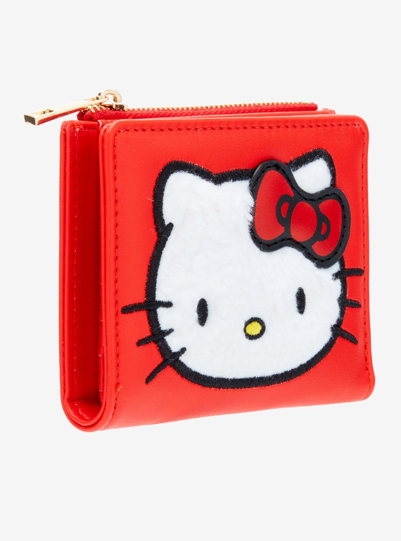 Her Universe Hello Kitty Fuzzy Patch Mini Wallet, , hi-res