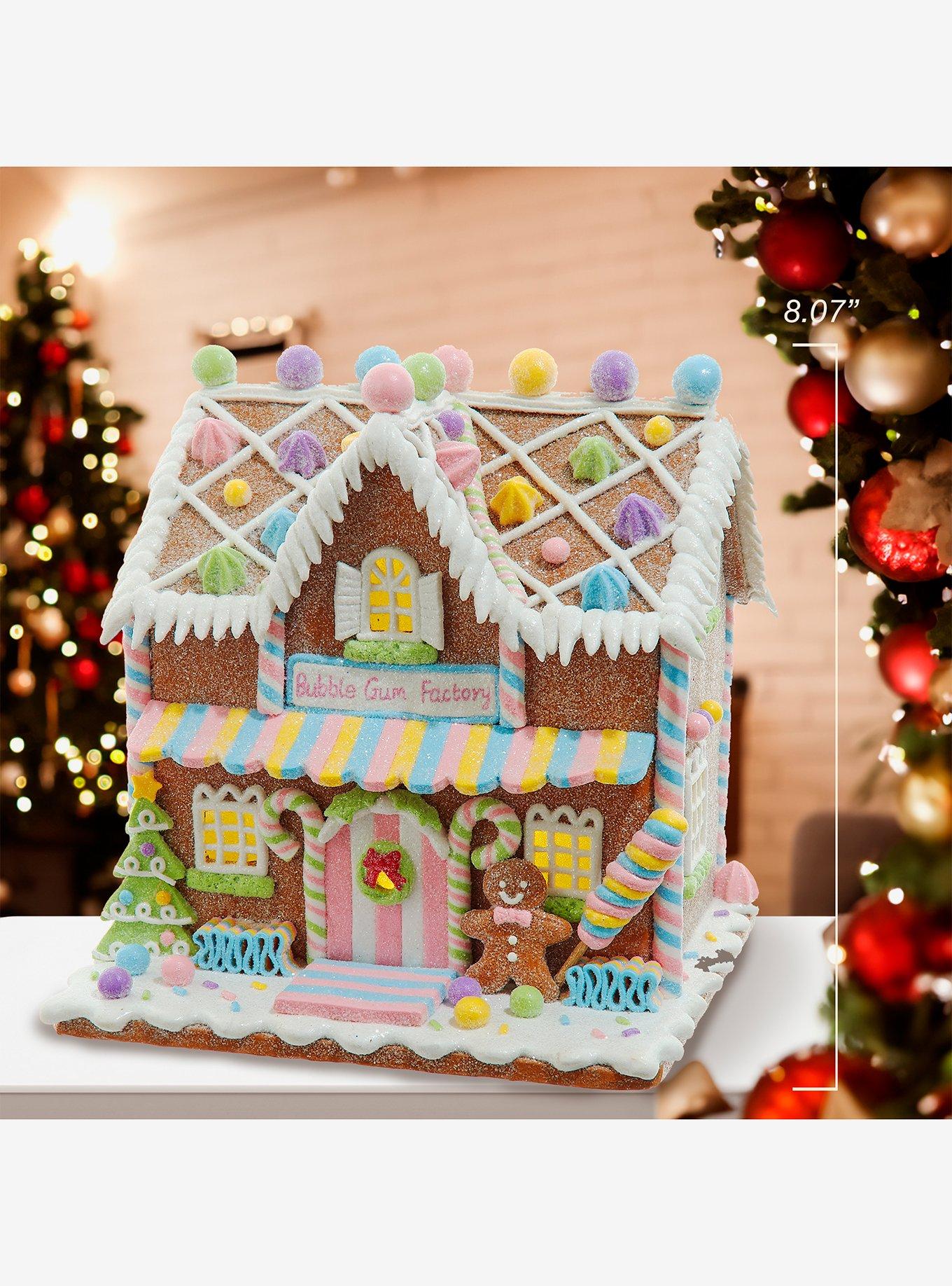 Gingerbread LED Lighted Bubblegum Factory, , alternate