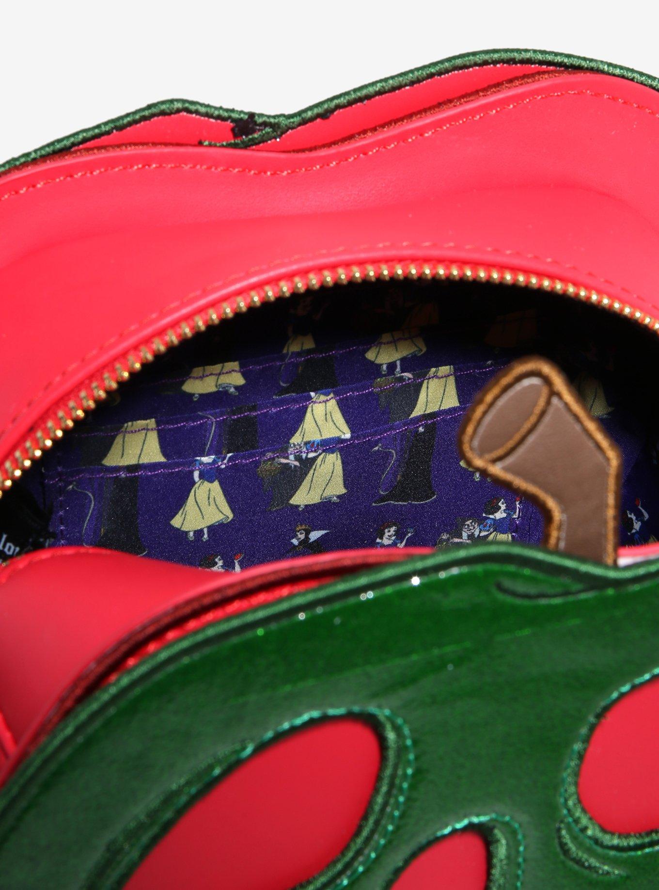 Loungefly Disney Snow White And The Seven Dwarfs Evil Queen Poison Apple Figural Crossbody Bag, , alternate
