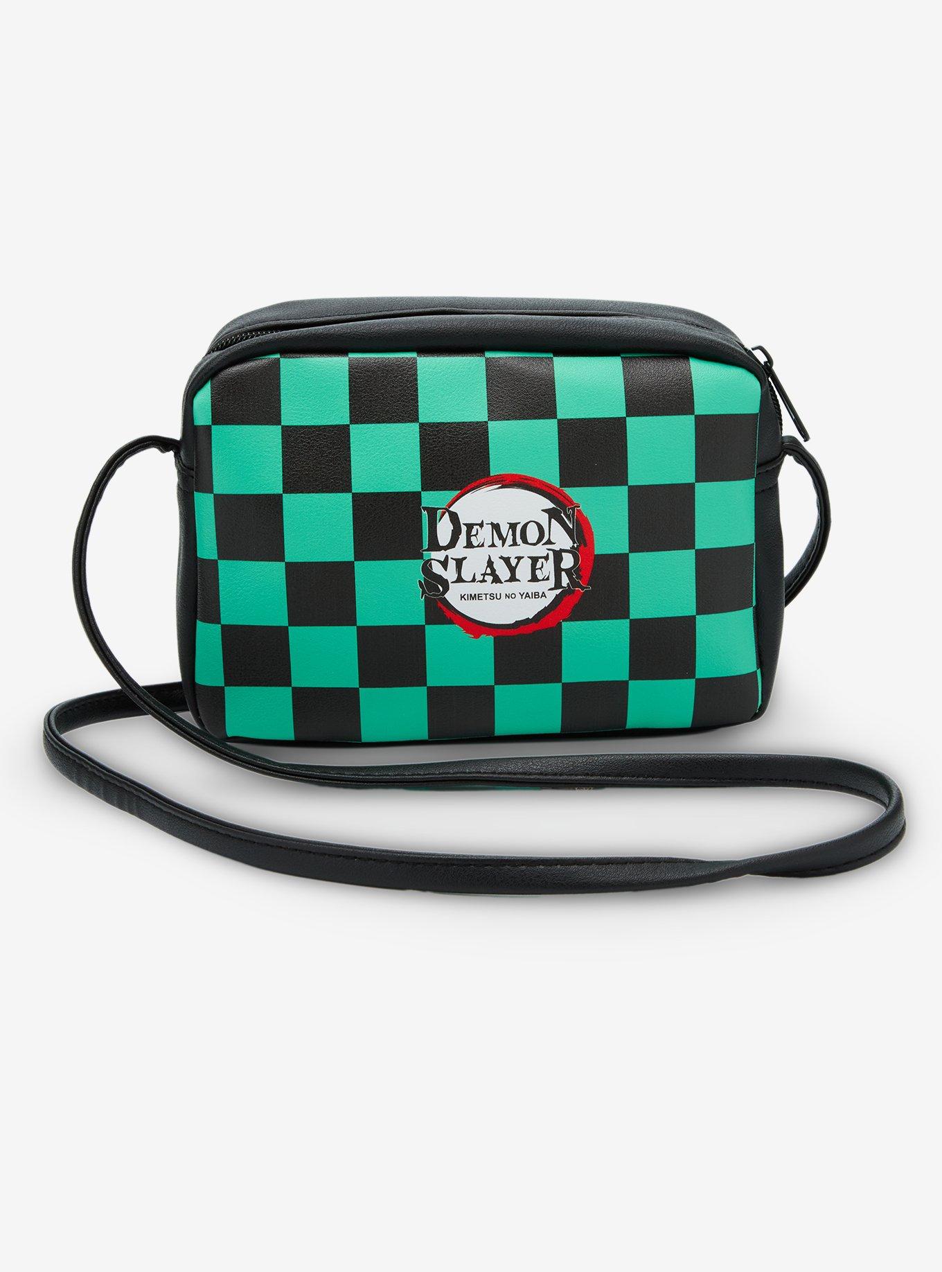 Demon Slayer: Kimetsu No Yaiba Tanjiro Checkered Camera Crossbody Bag, , alternate