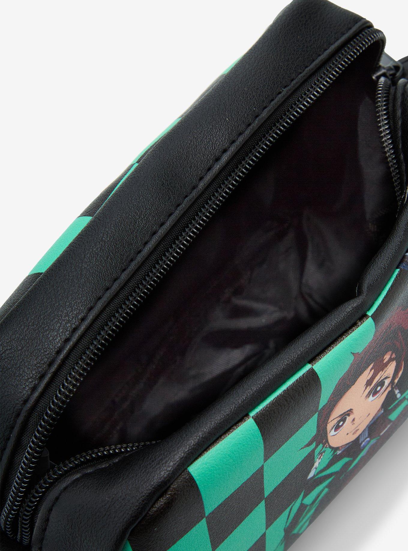 Demon Slayer: Kimetsu No Yaiba Tanjiro Checkered Camera Crossbody Bag, , alternate