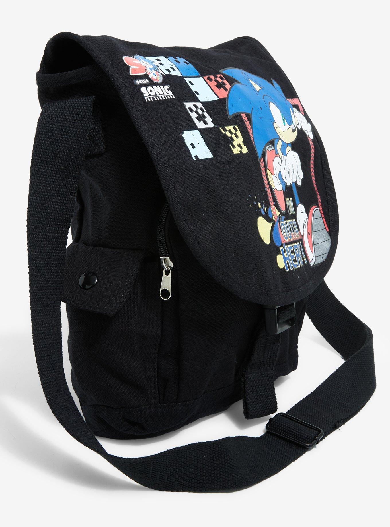 Sonic The Hedgehog I'm Outta Here Messenger Bag, , alternate