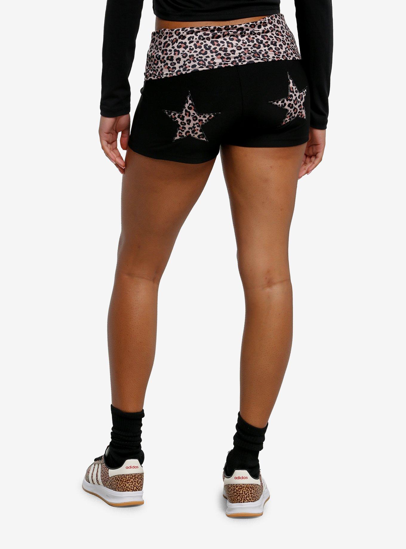 Leopard Star Micro Shorts, LEOPARD, alternate