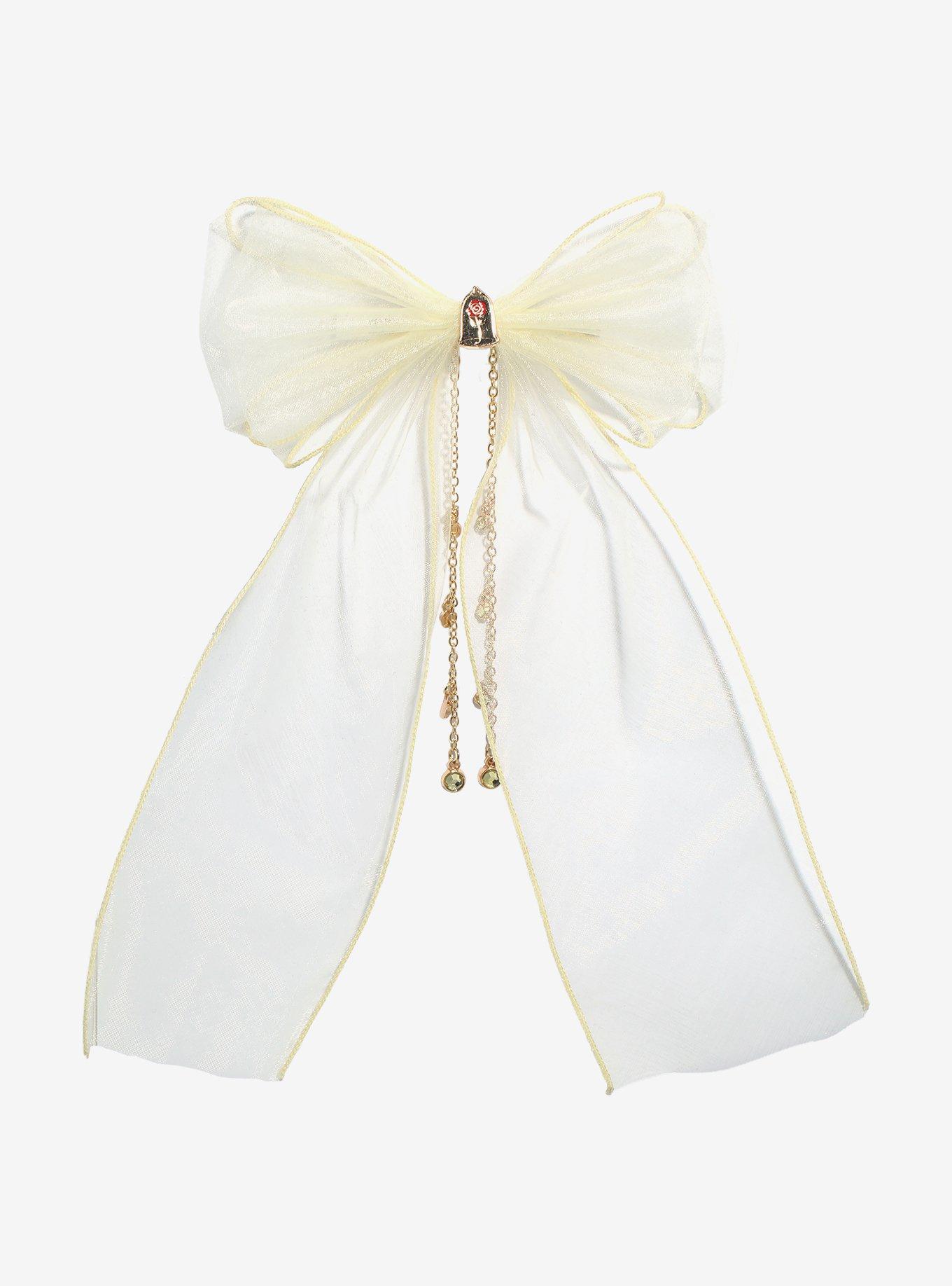 Disney Beauty And The Beast Belle Organza Hair Bow, , hi-res