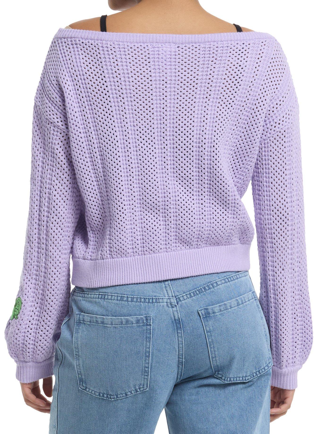 Her Universe Tangled Suns & Pascal Knit Sweater, MULTI, alternate