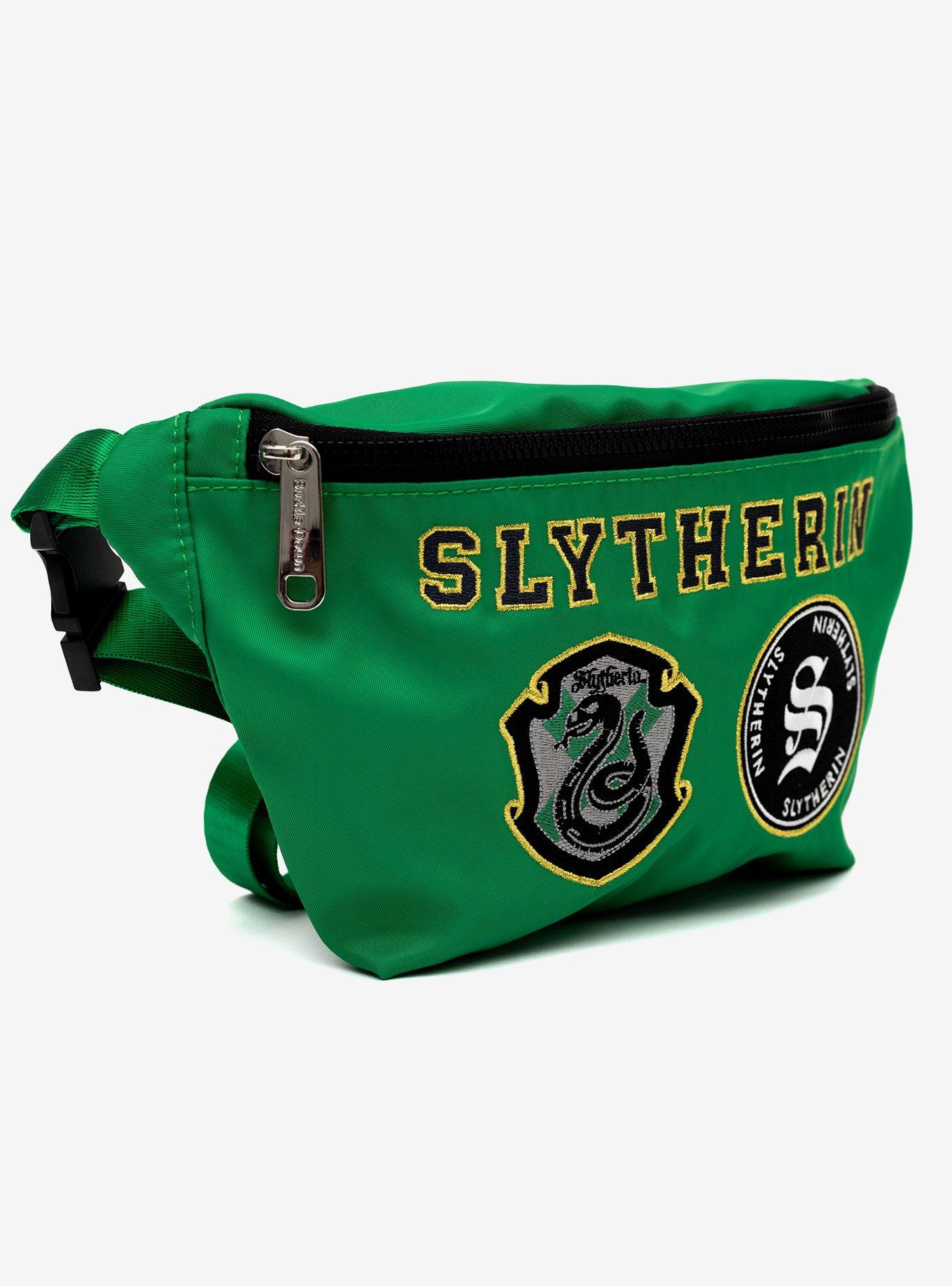 Harry Potter Slytherin Patches Embroidered Green Canvas Fanny Pack, , alternate