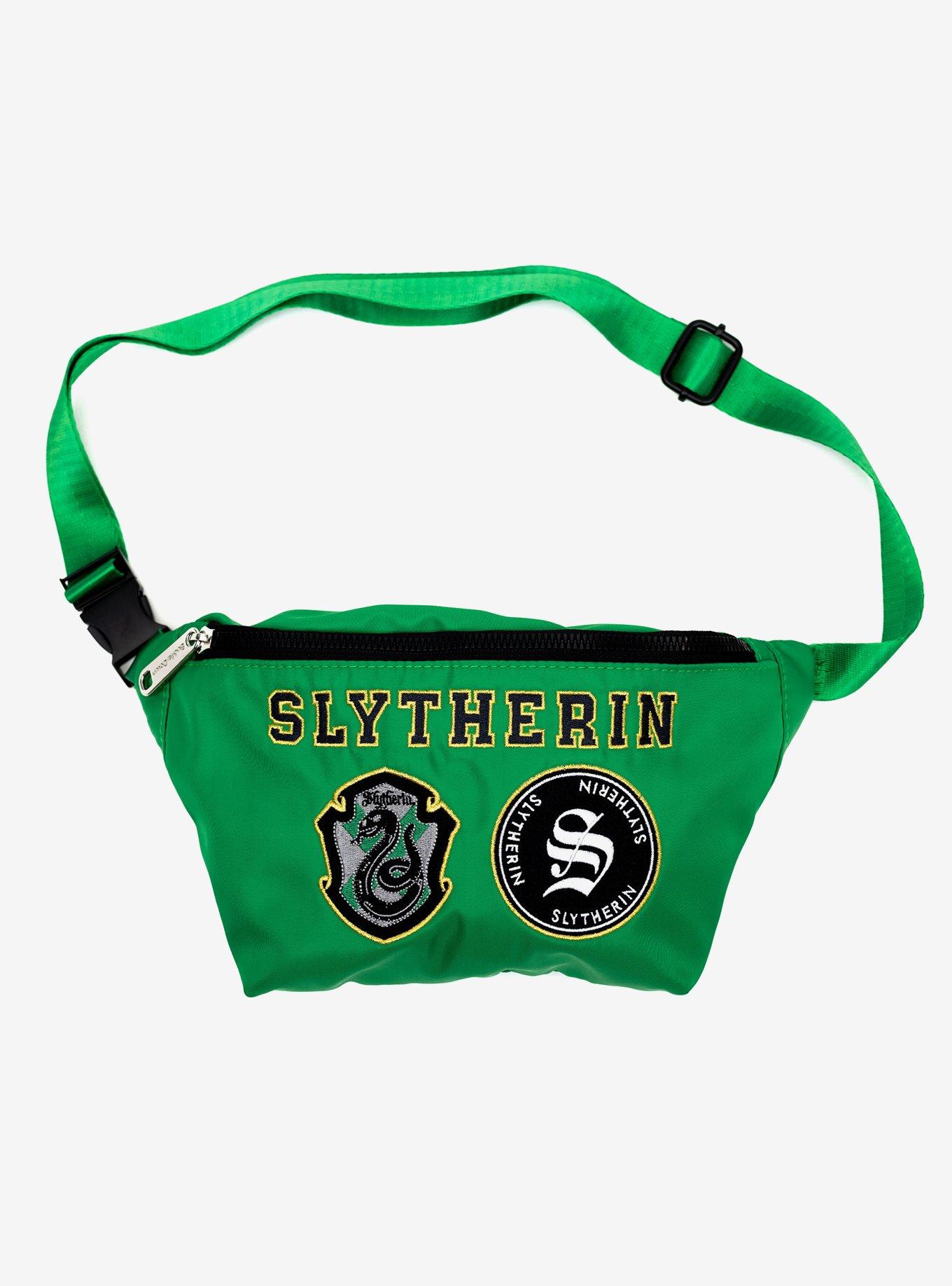 Harry Potter Slytherin Patches Embroidered Green Canvas Fanny Pack, , alternate