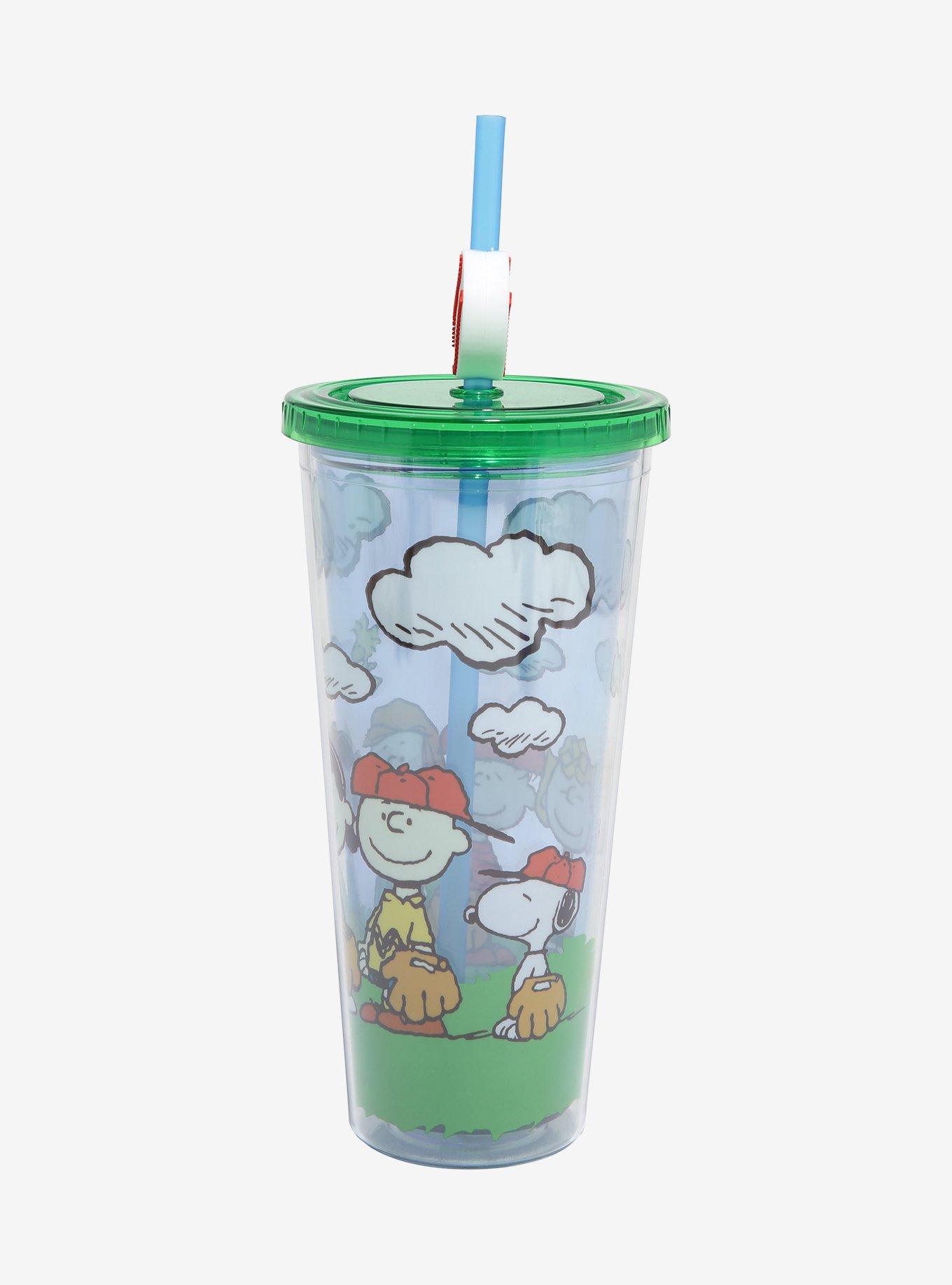 Peanuts Baseball Scene Carnival Cup with Straw Charm, , hi-res